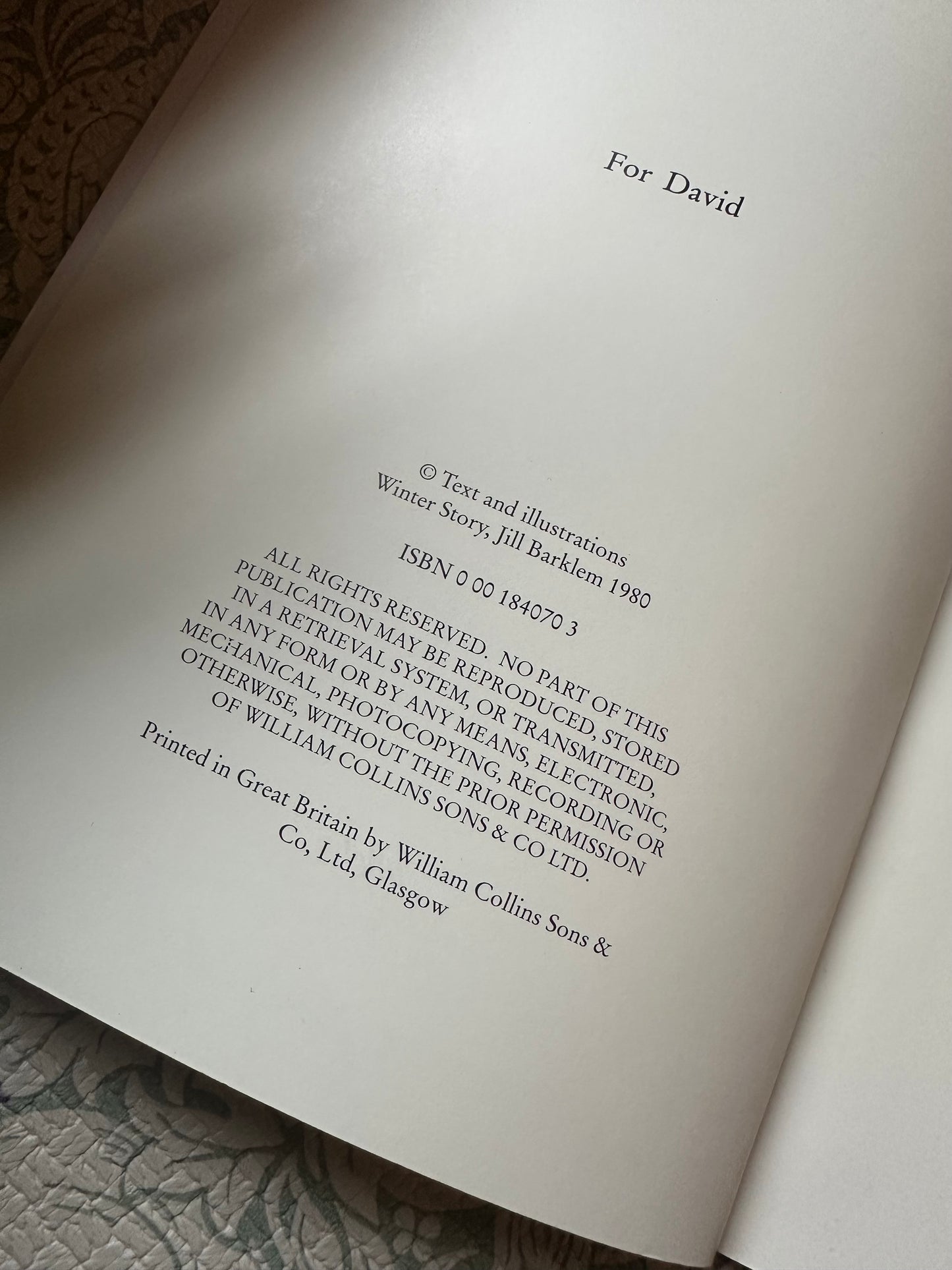 Brambly Hedge Winter Story book