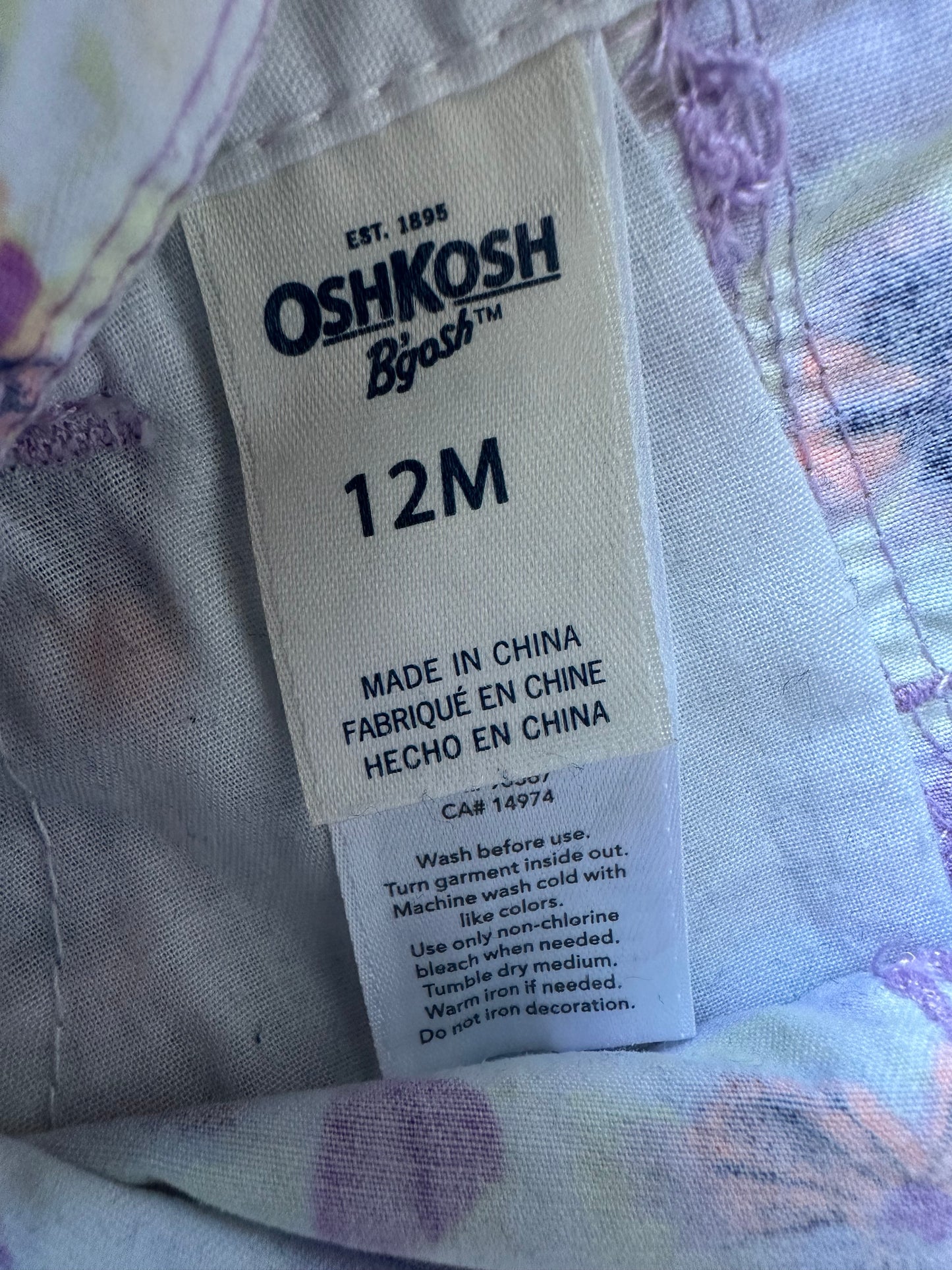 Oshkosh dress 12 months