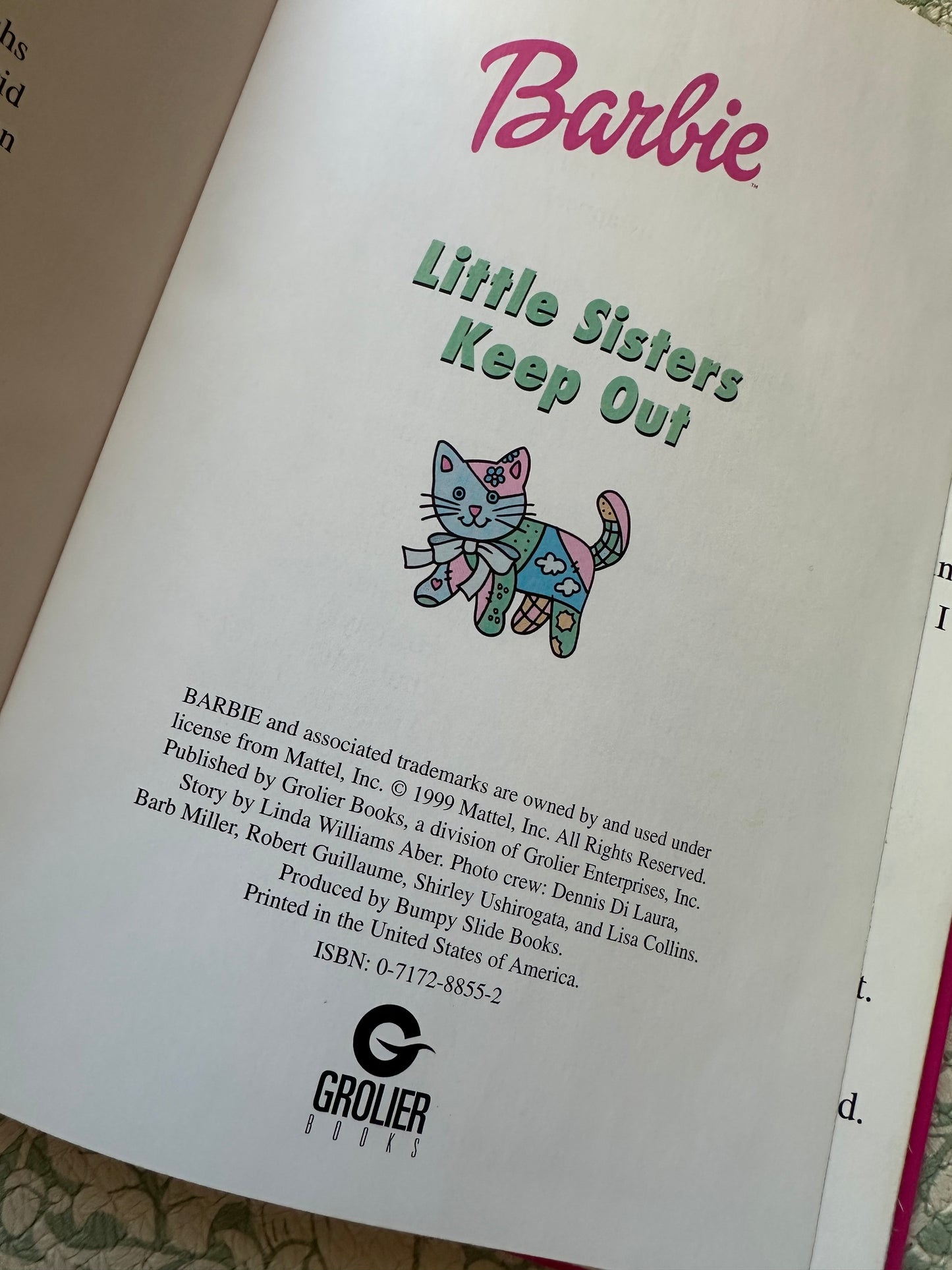 Vintage Barbie ‘Little Sisters Keep Out!’ Book