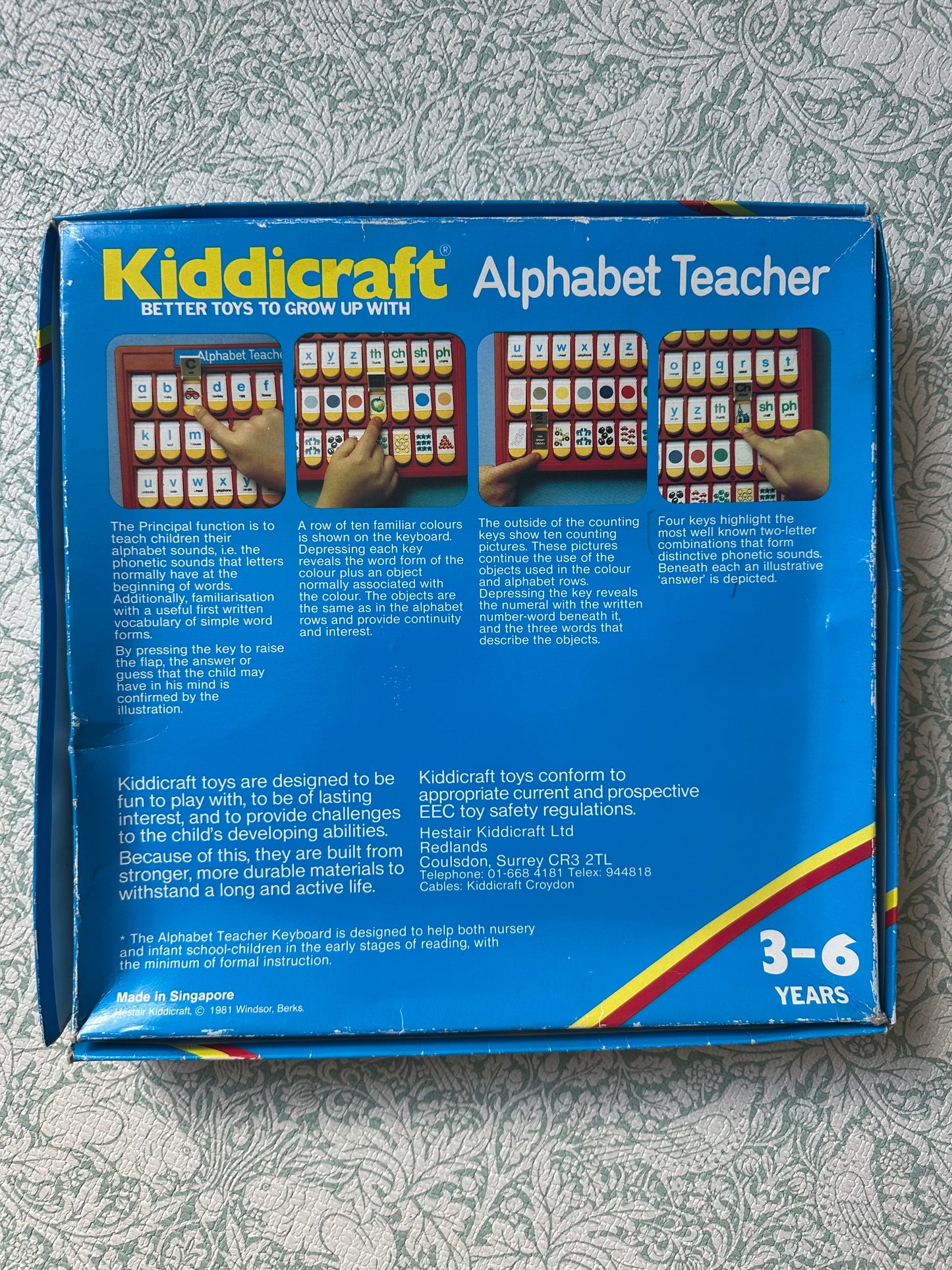 Vintage Kiddicraft alphabet teacher toy