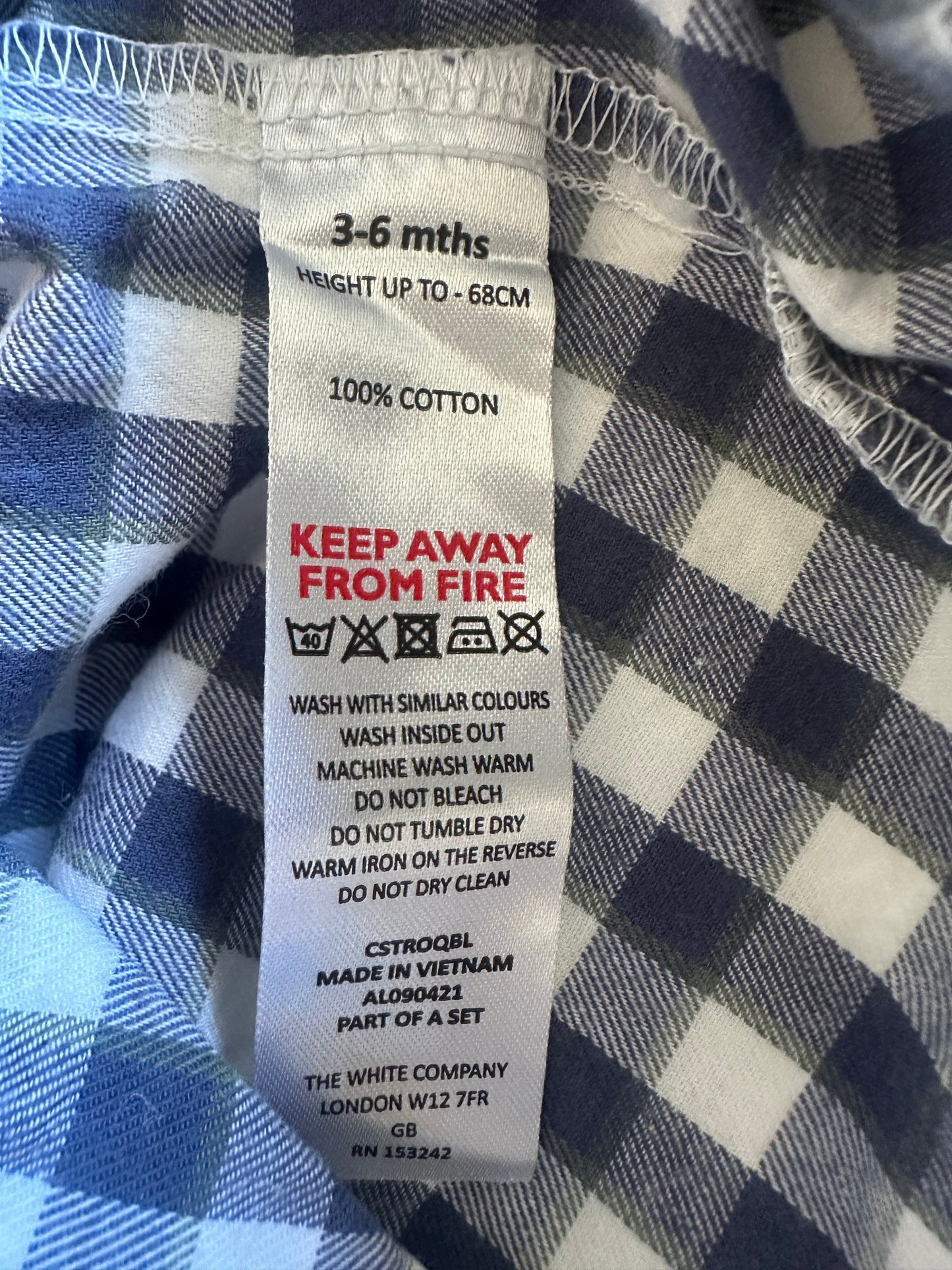 The Little White Company sleepsuit 3-6 months