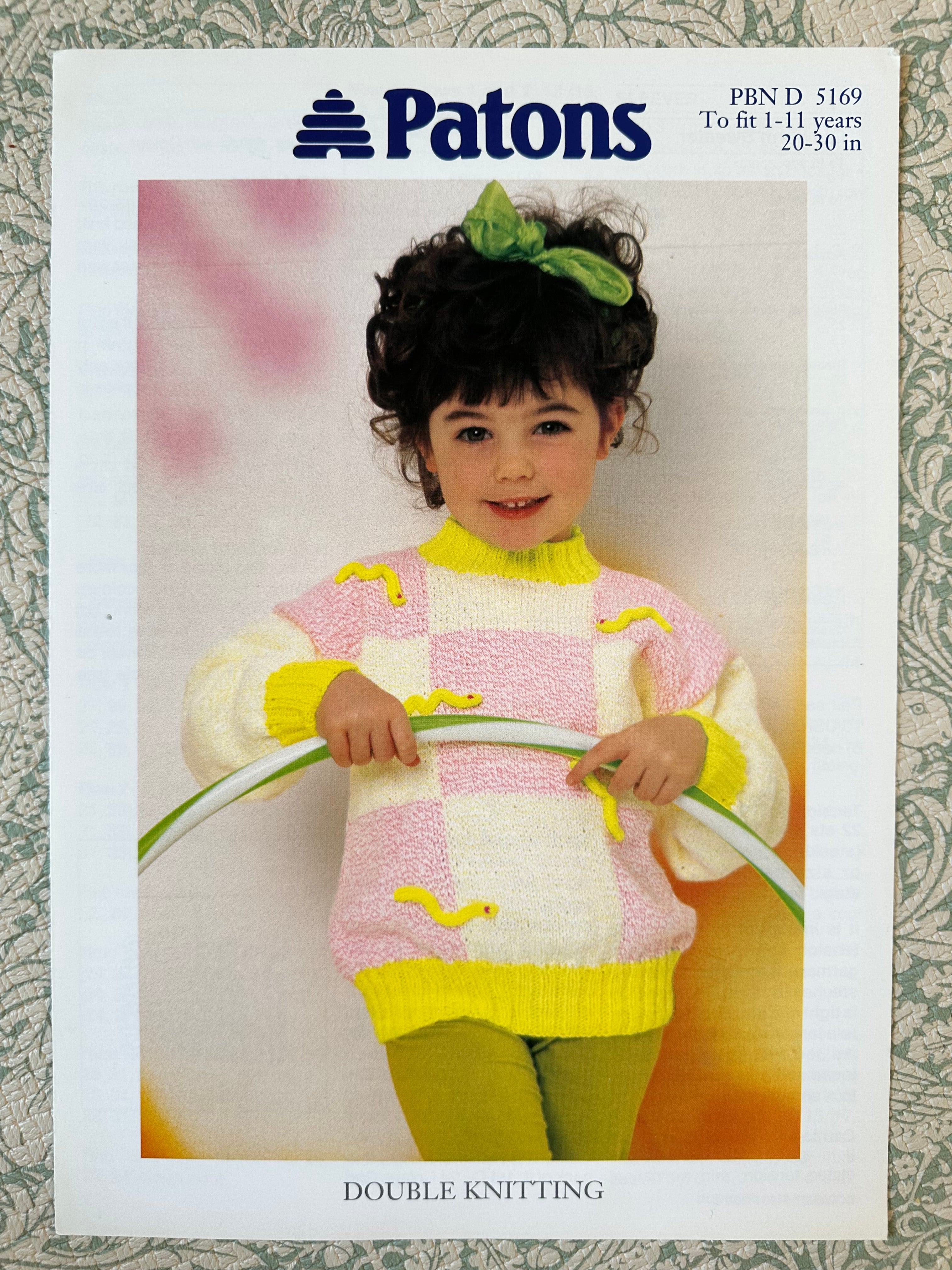 Vintage jumper knitting pattern – Cash and Olive
