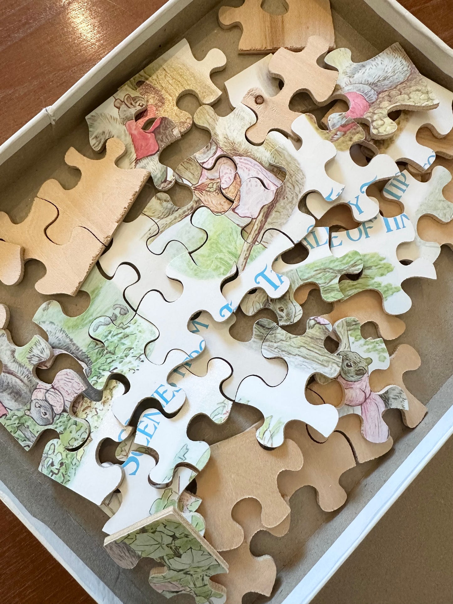 Vintage wooden puzzles