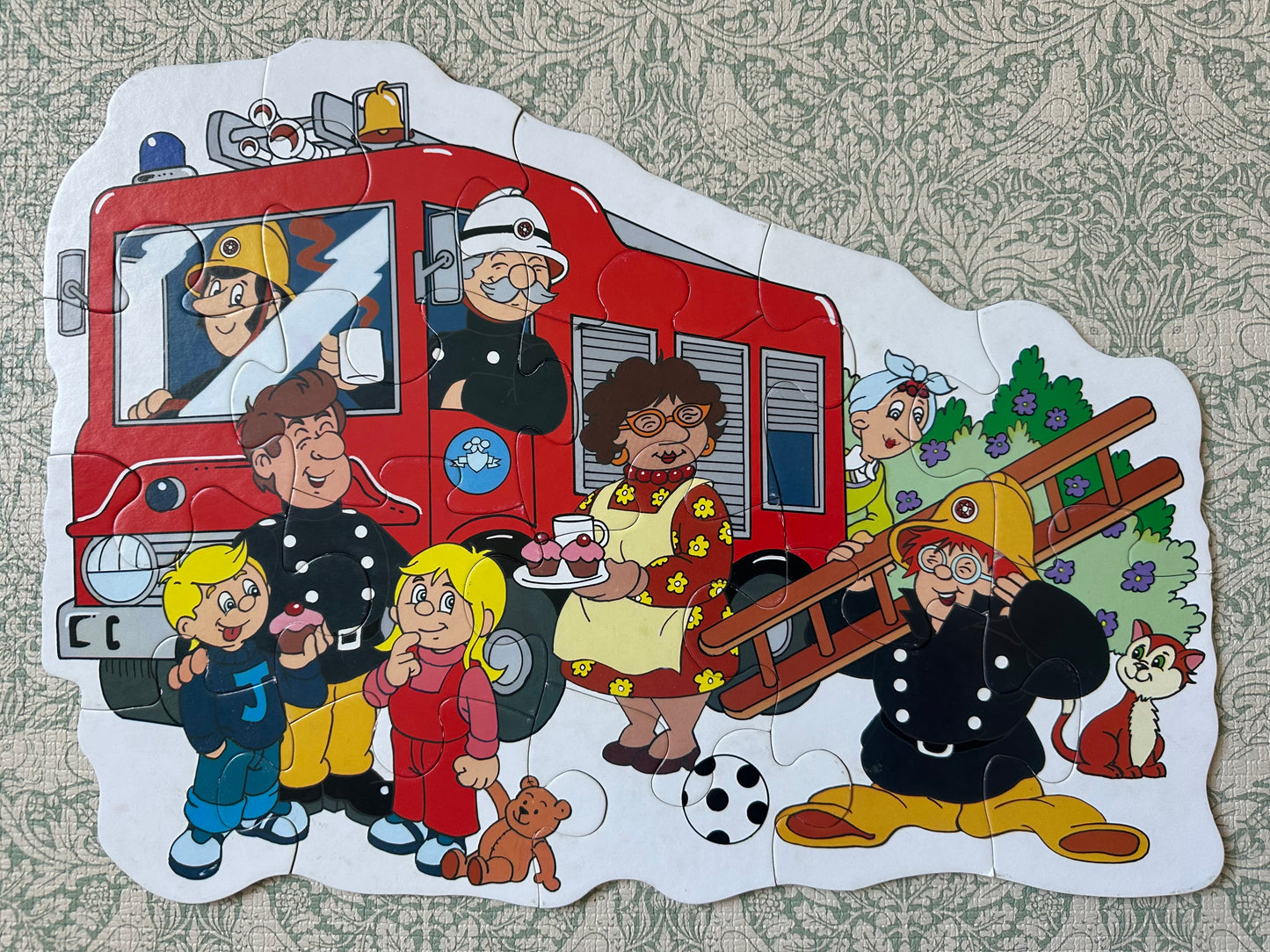 Vintage Fireman Sam floor puzzle