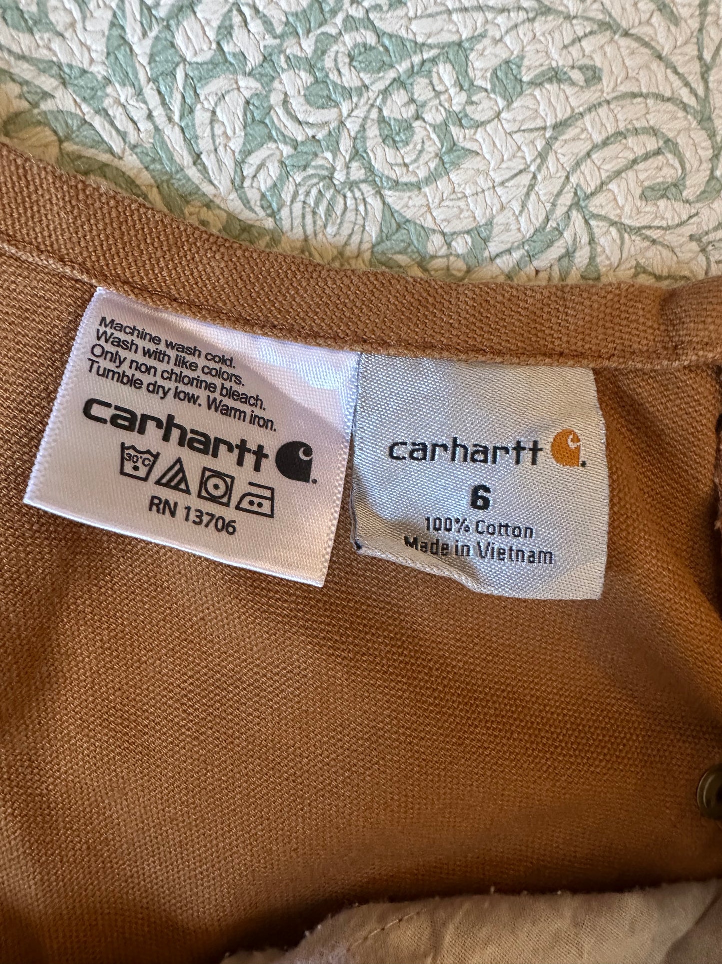 Carhartt overalls 6 years