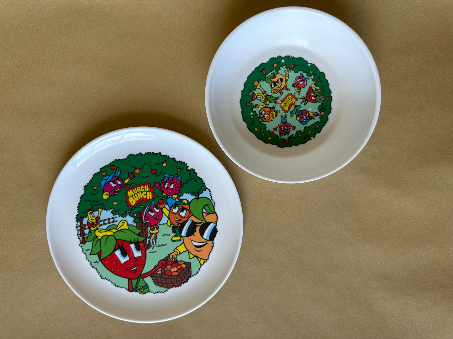 Munch Bunch bowl and plate set