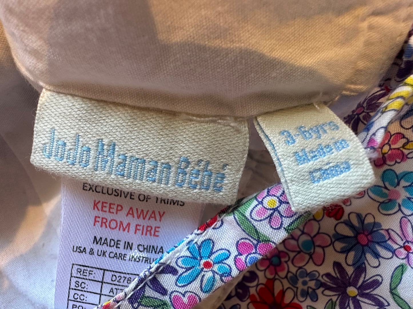 Jojo Maman Bebe sun hat 3-6 months