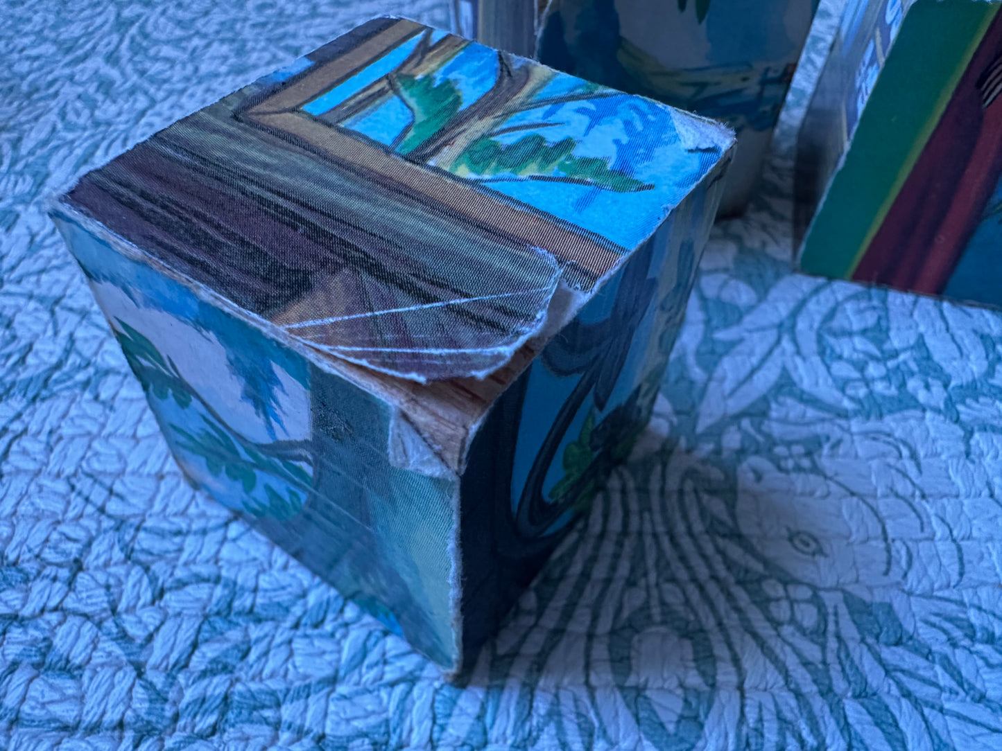 Vintage Snow White puzzle cubes