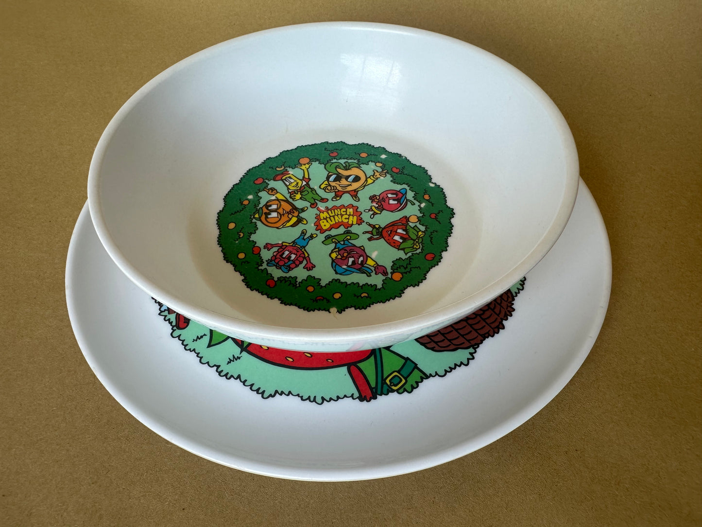 Munch Bunch bowl and plate set