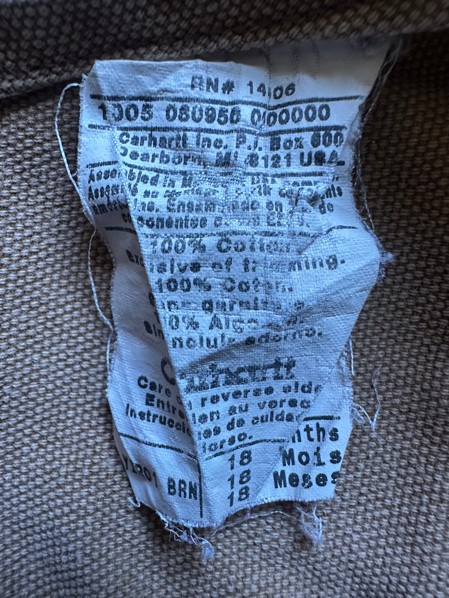 Vintage Carhartt overalls 18 months