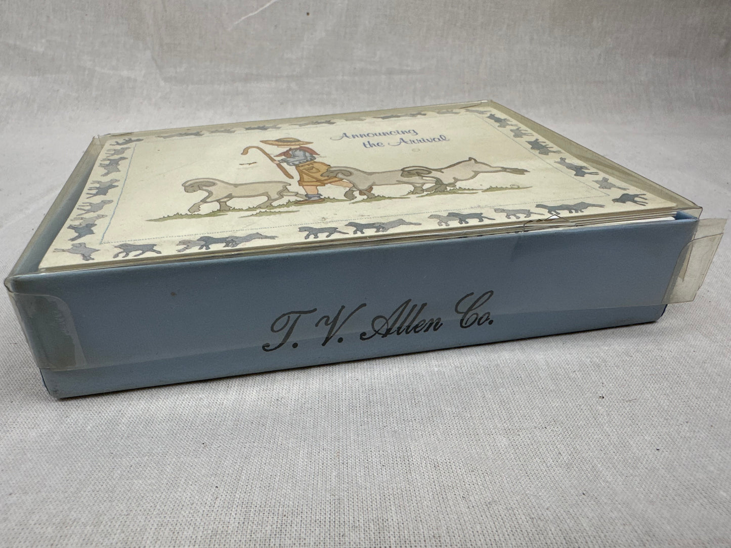 Vintage baby announcement cards
