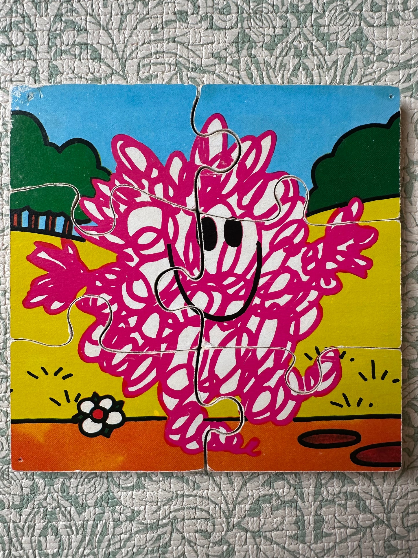 Vintage Mr Men wooden puzzle set