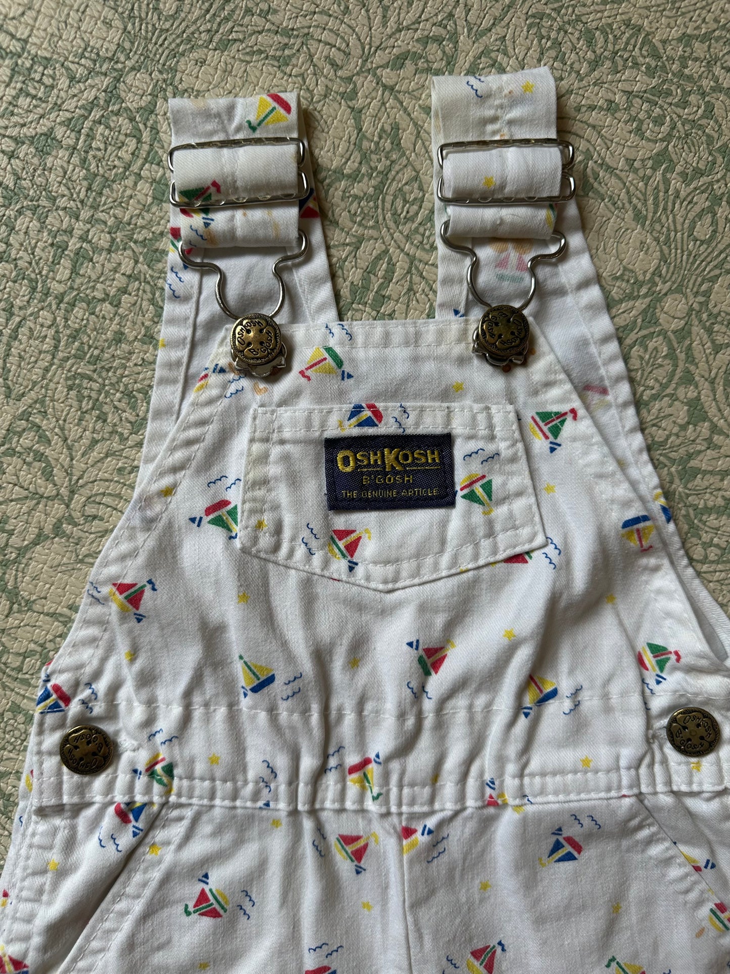 Oshkosh shortalls 12 months