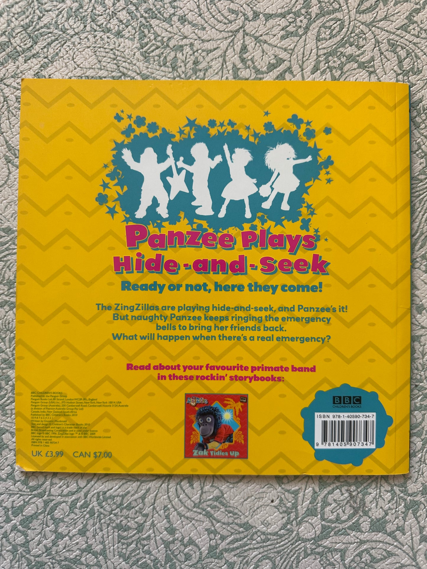 ZingZillas ‘Panzee plays hide-and-seek’ book