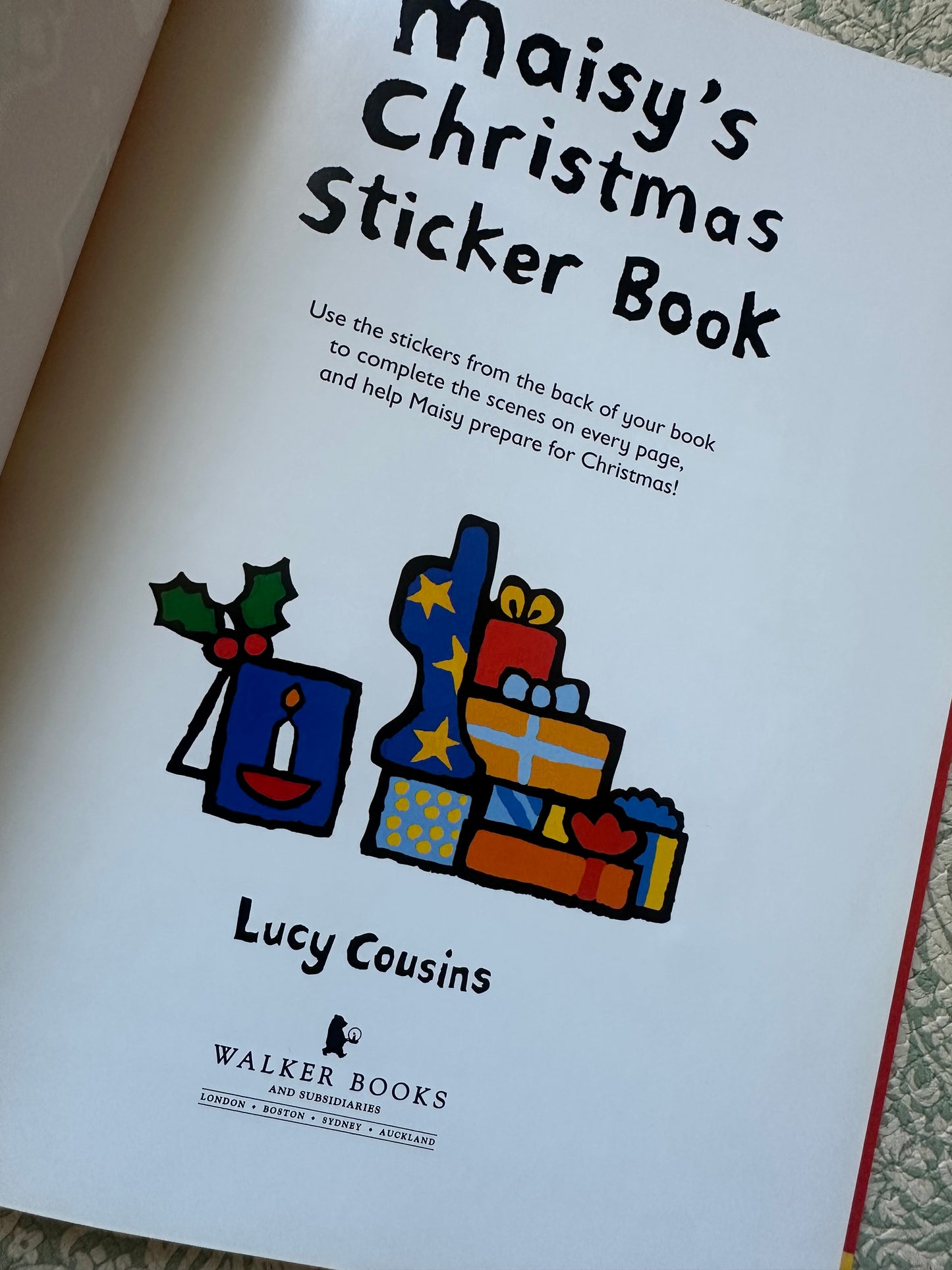Maisy’s Christmas sticker book