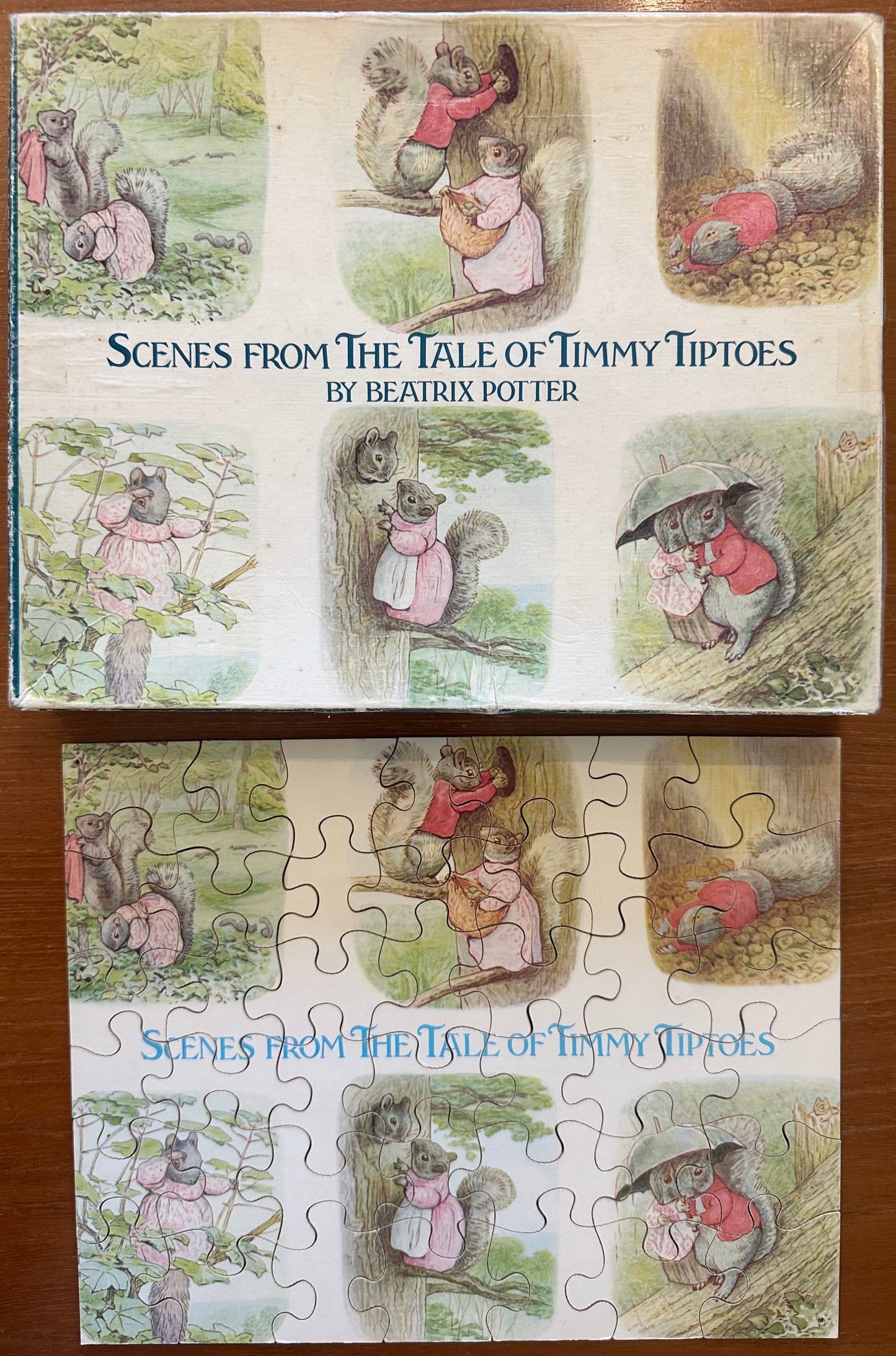 Vintage wooden puzzles