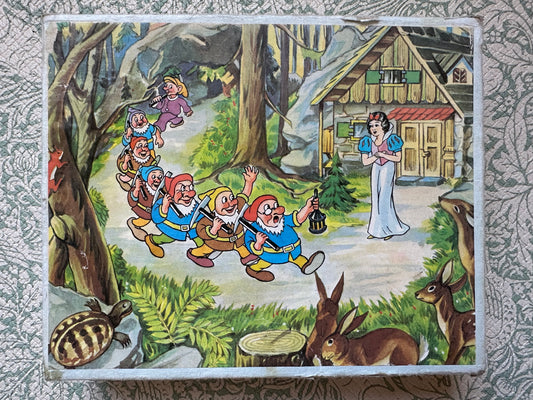 Vintage Snow White puzzle cubes
