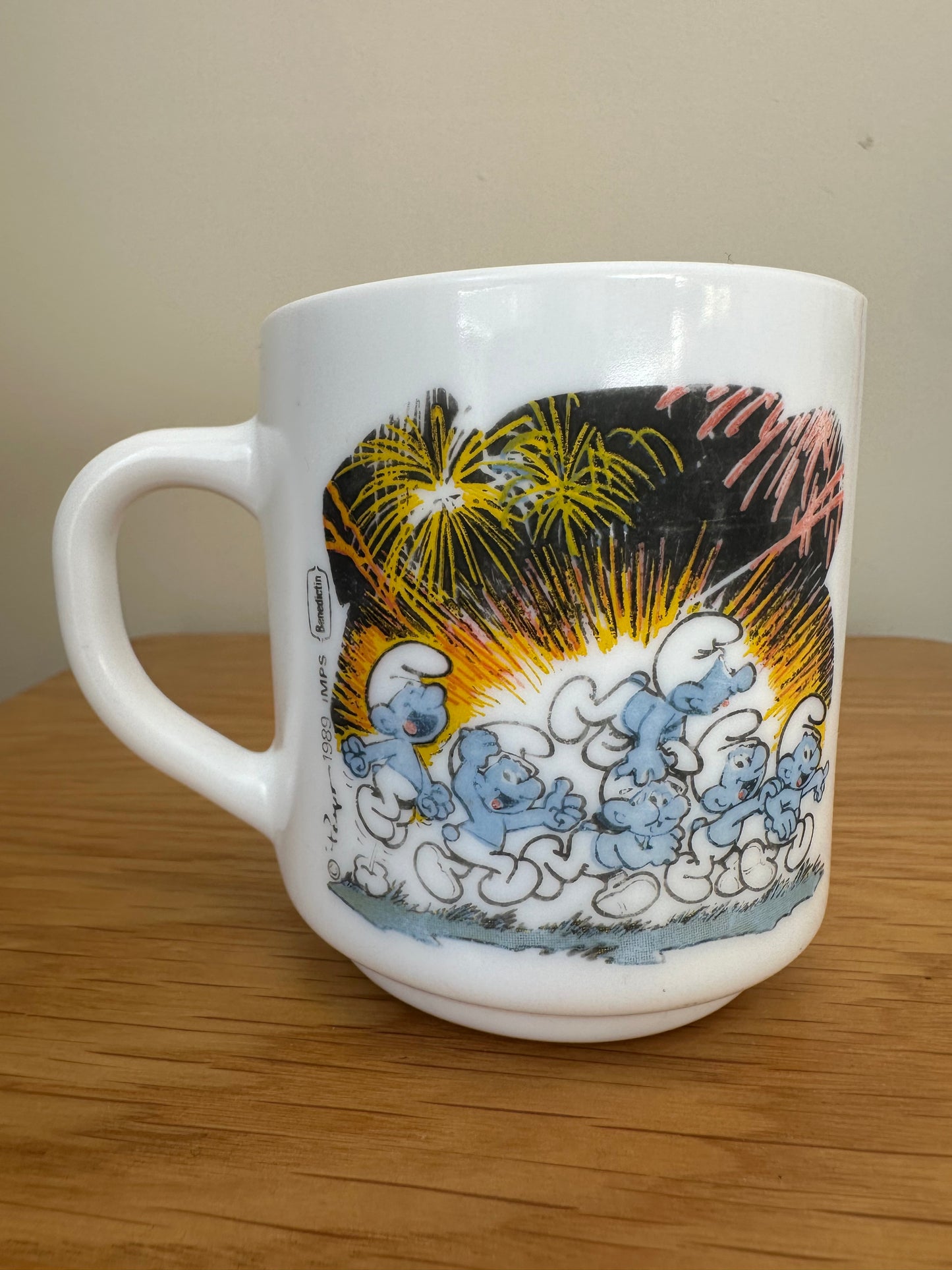 Vintage Smurfs mug