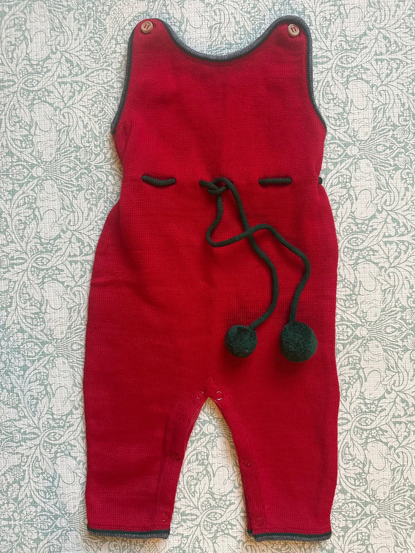 Knitted cardigan and overalls set 6 months