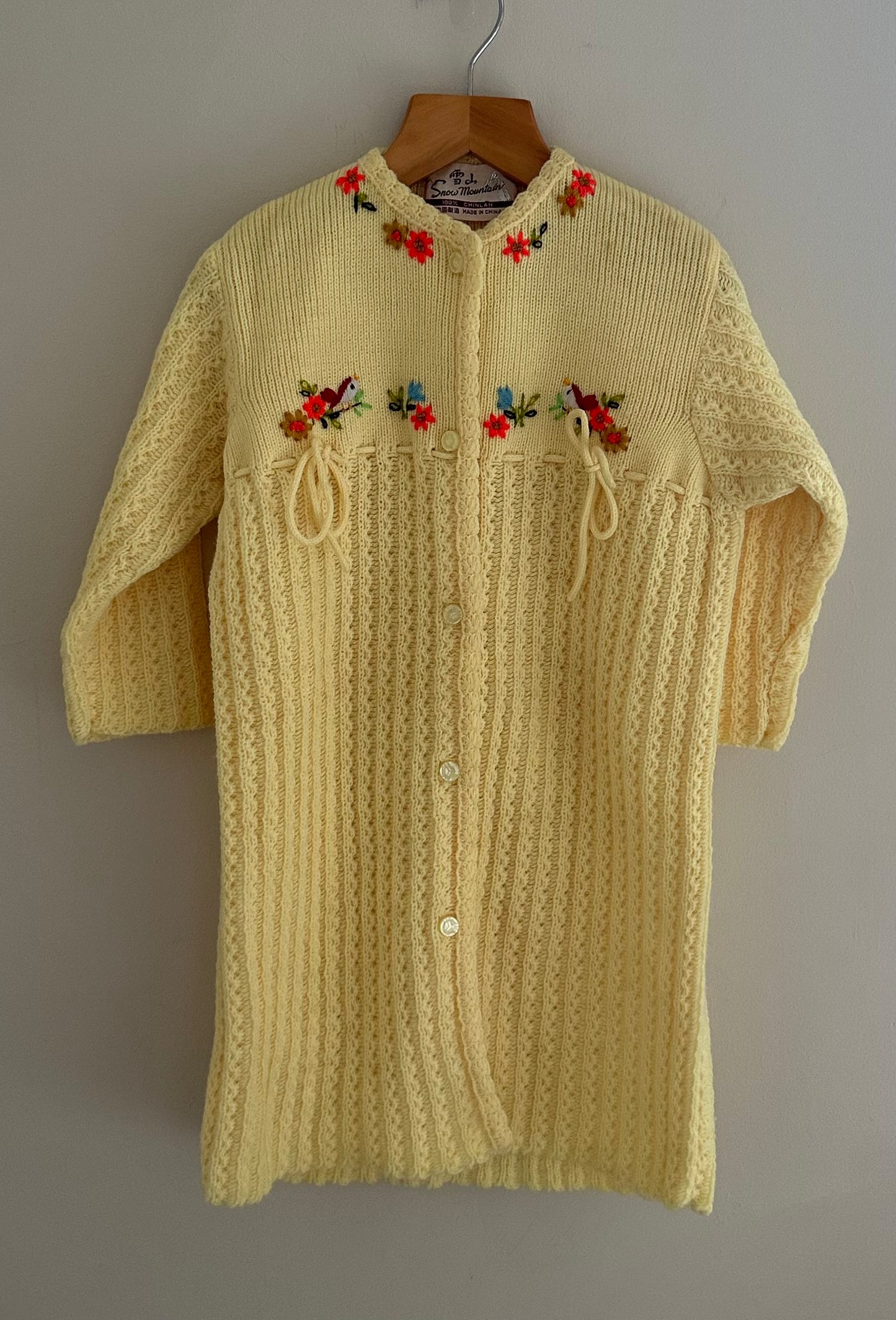 Knitted night gown 12 months