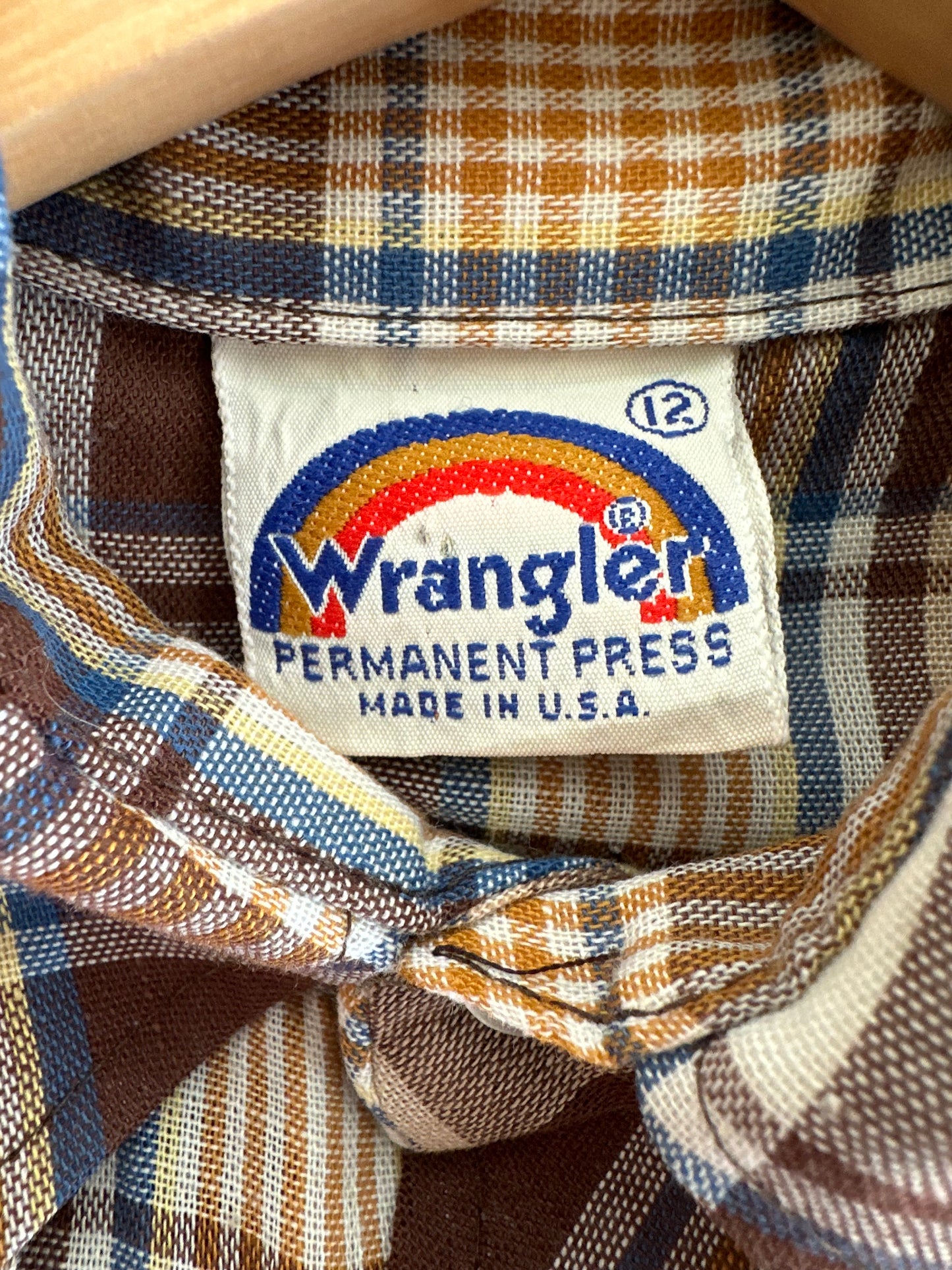 Vintage Wrangler shirt 12 years