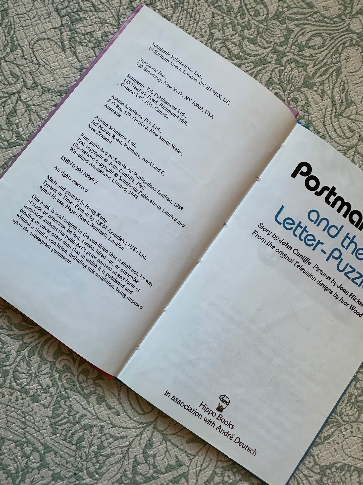 Vintage ‘Postman Pat and the Letter-Puzzle’ book