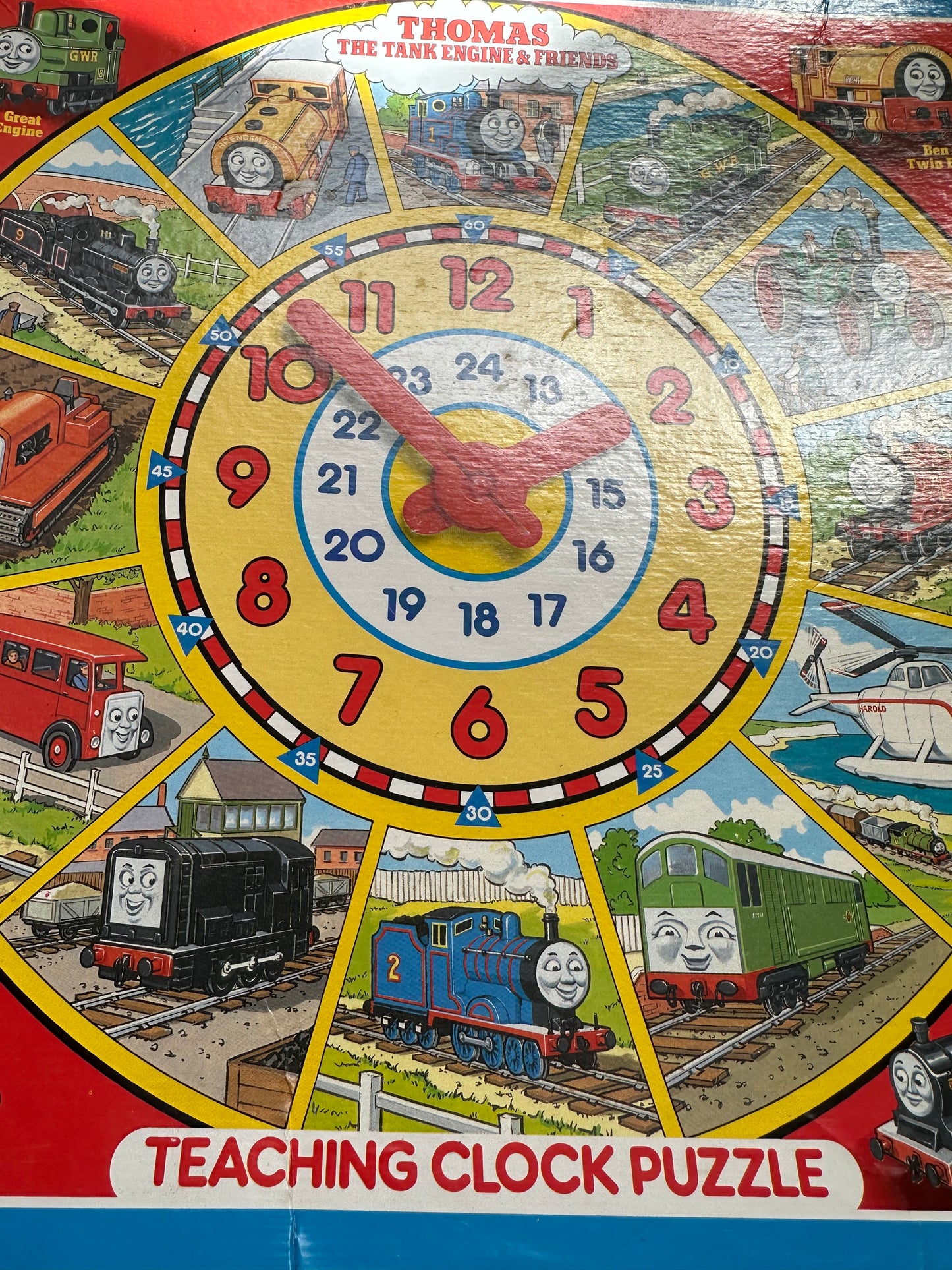 Vintage Thomas teaching clock puzzle