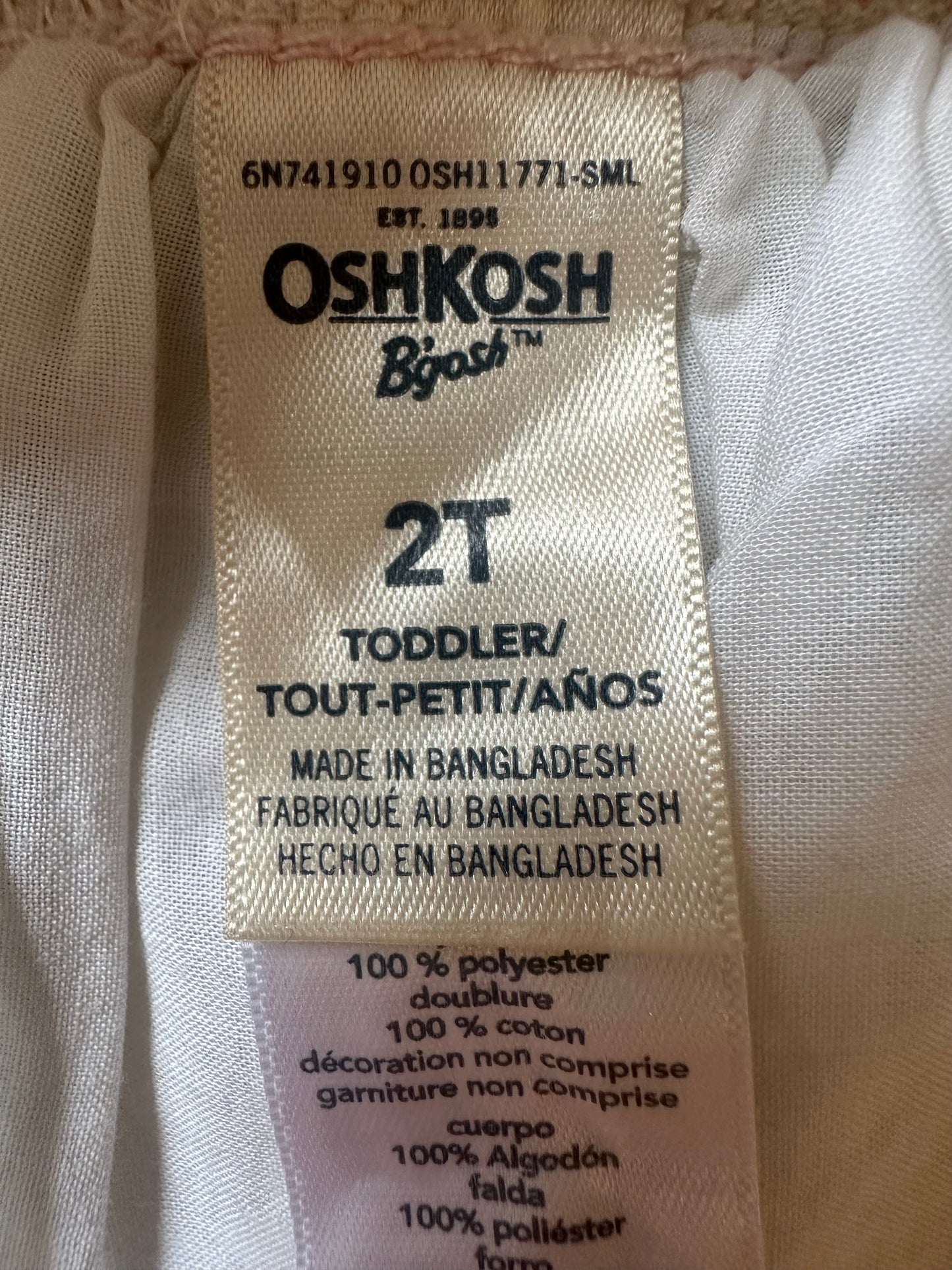 Oshkosh unicorn dress 2 years