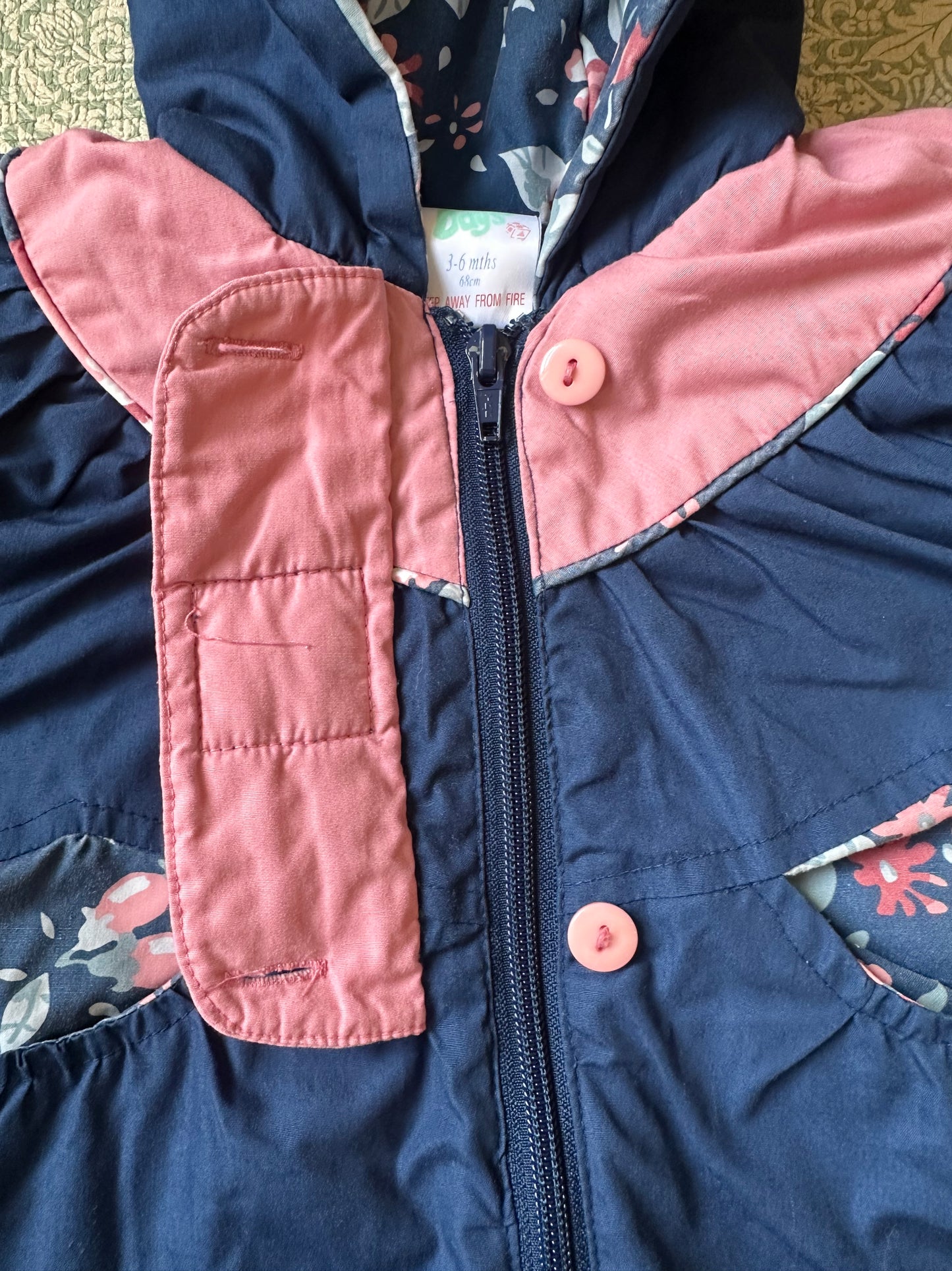 Vintage pram suit 3-6 months