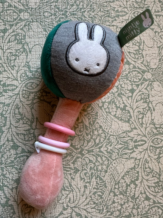 Miffy plush rattle