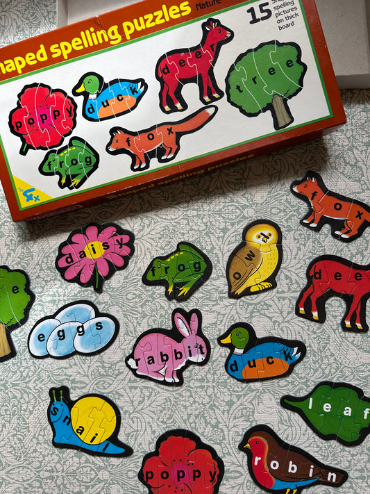 Vintage spelling puzzle
