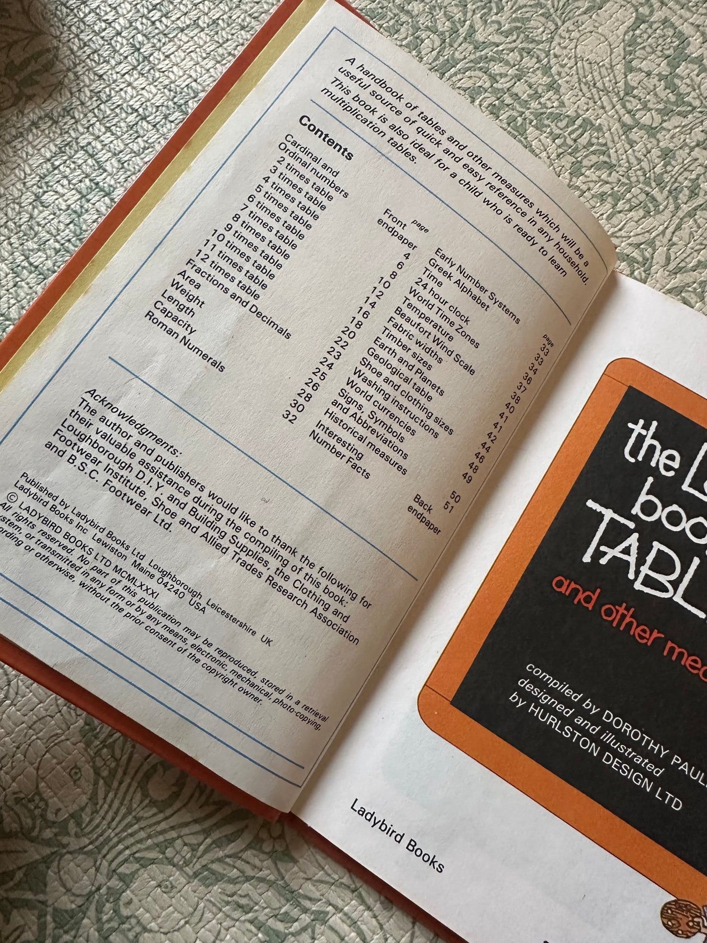 The Ladybird book of tables