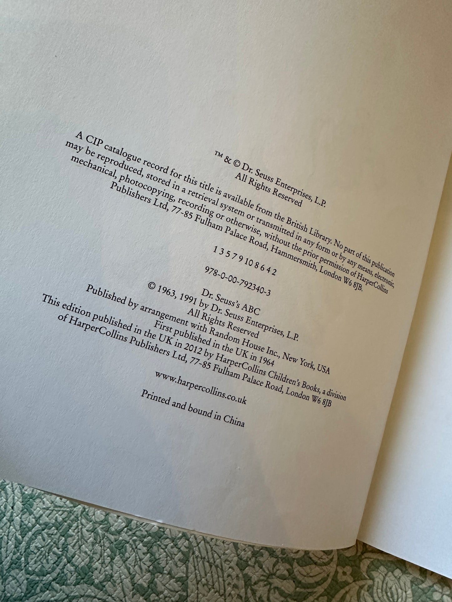 ‘Dr. Seuss’s ABC book’