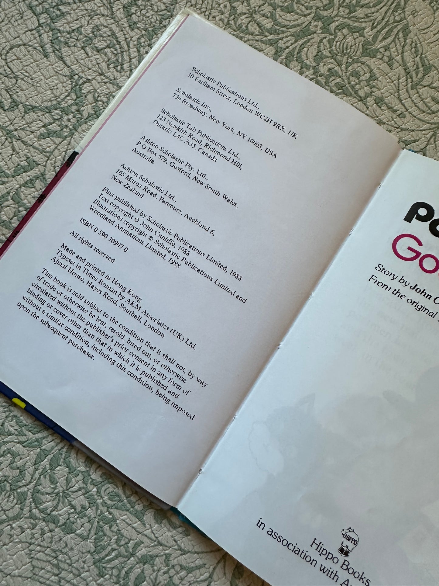 Vintage ‘Postman Pat Goes to Town’ book