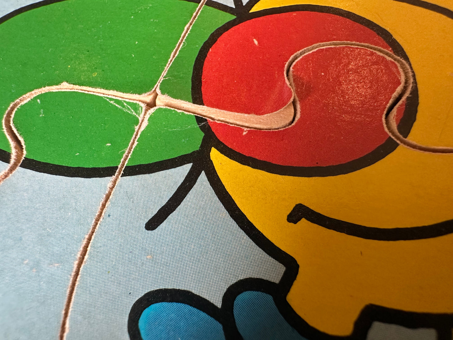 Vintage Mr Men wooden puzzle set