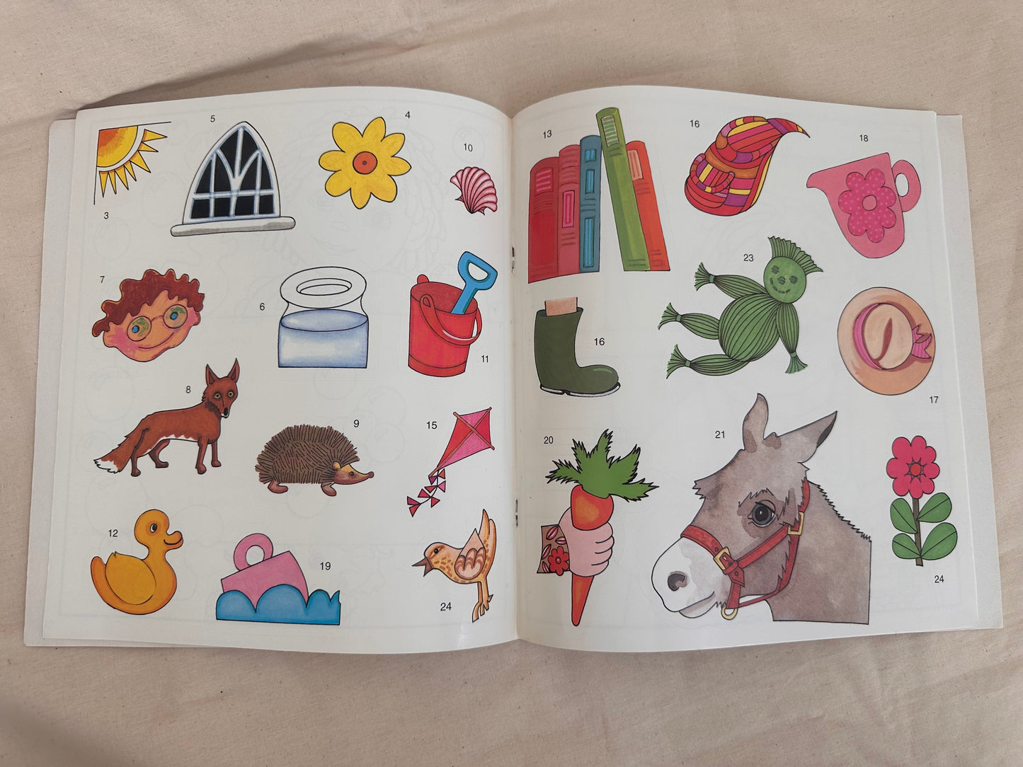 Tots TV sticker and colour book