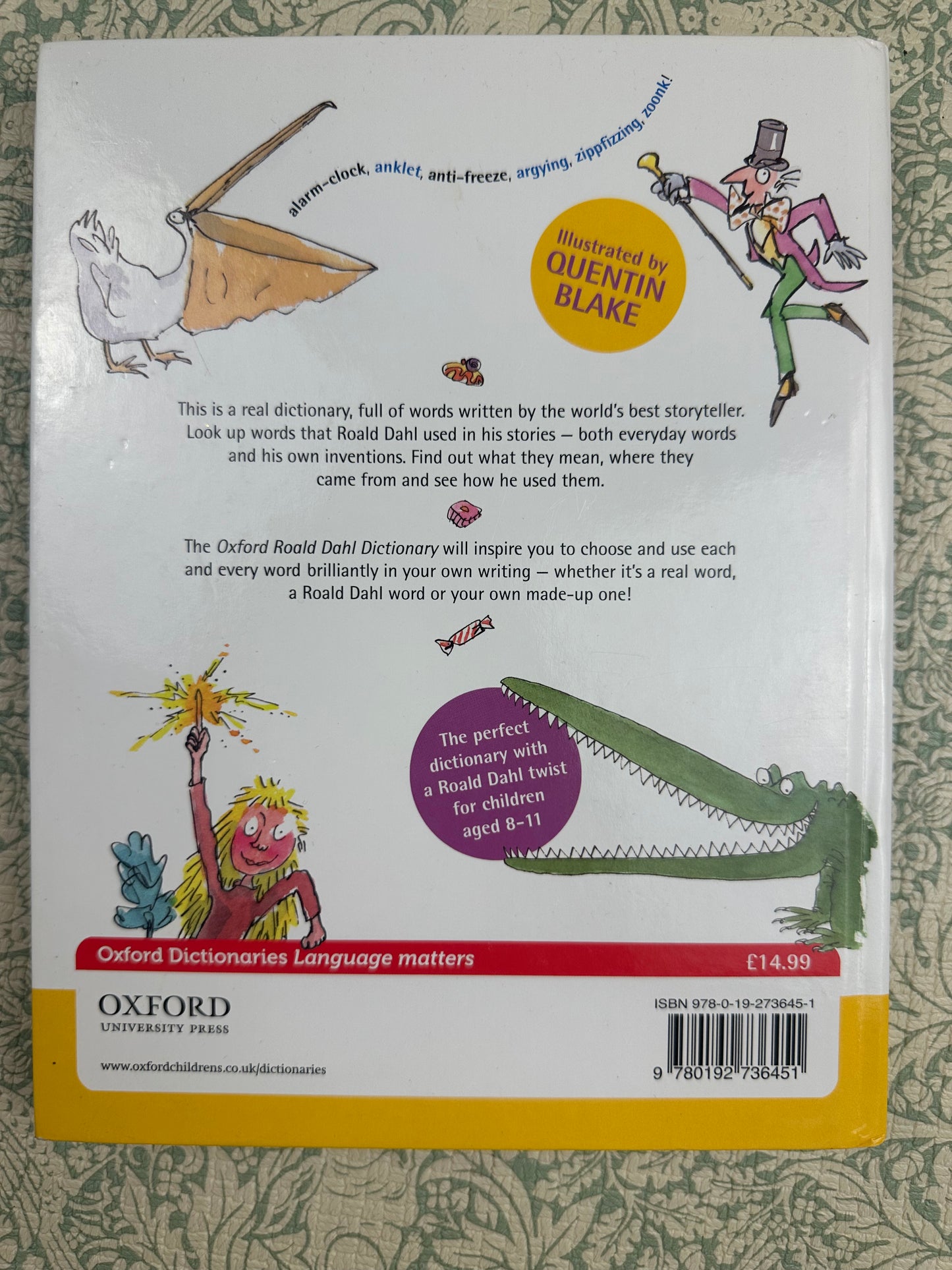 Road Dahl Oxford Dictionary