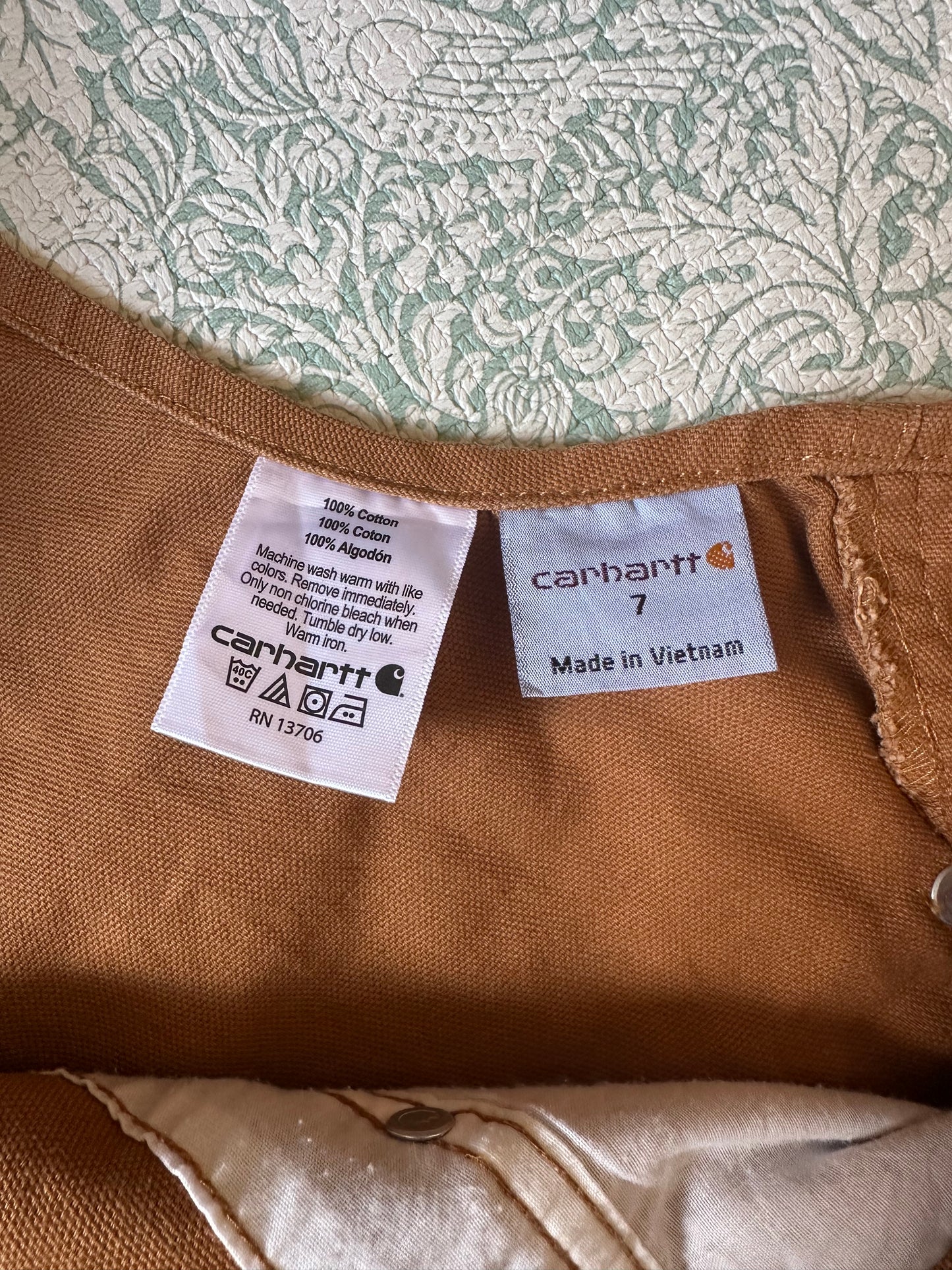 Carhartt overalls 7 years