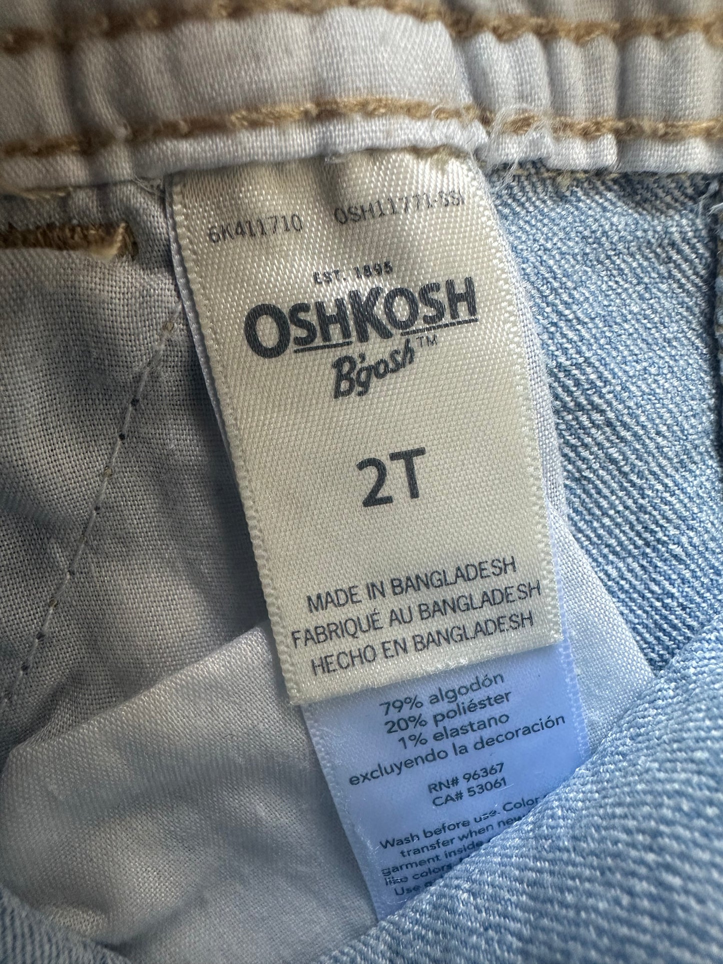 Oshkosh shortalls 2 years