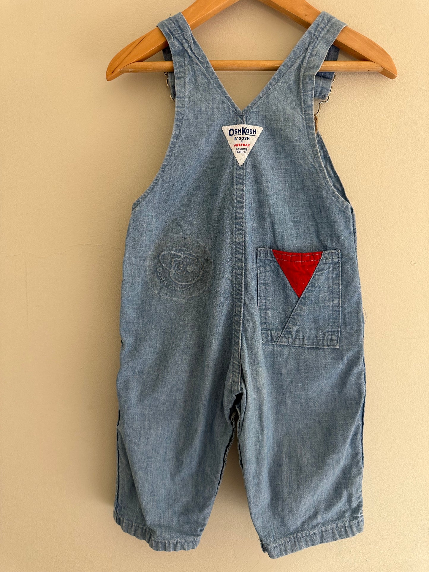 Vintage Oshkosh overalls 6-9 months