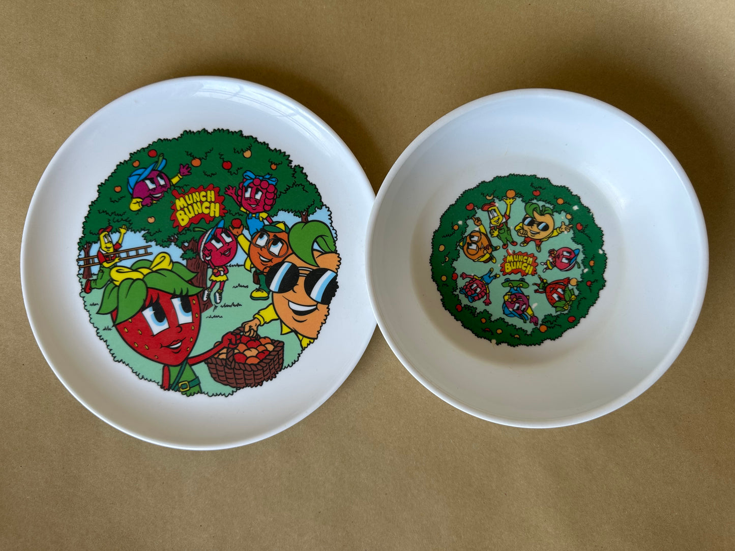 Munch Bunch bowl and plate set