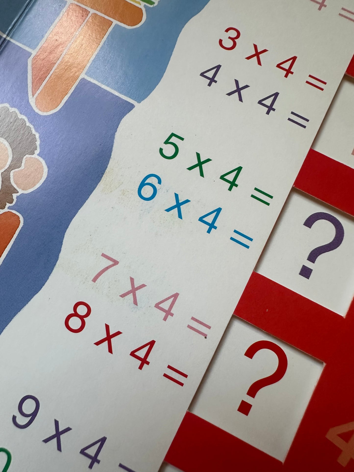 Vintage ‘Times Table’ pull and learn book