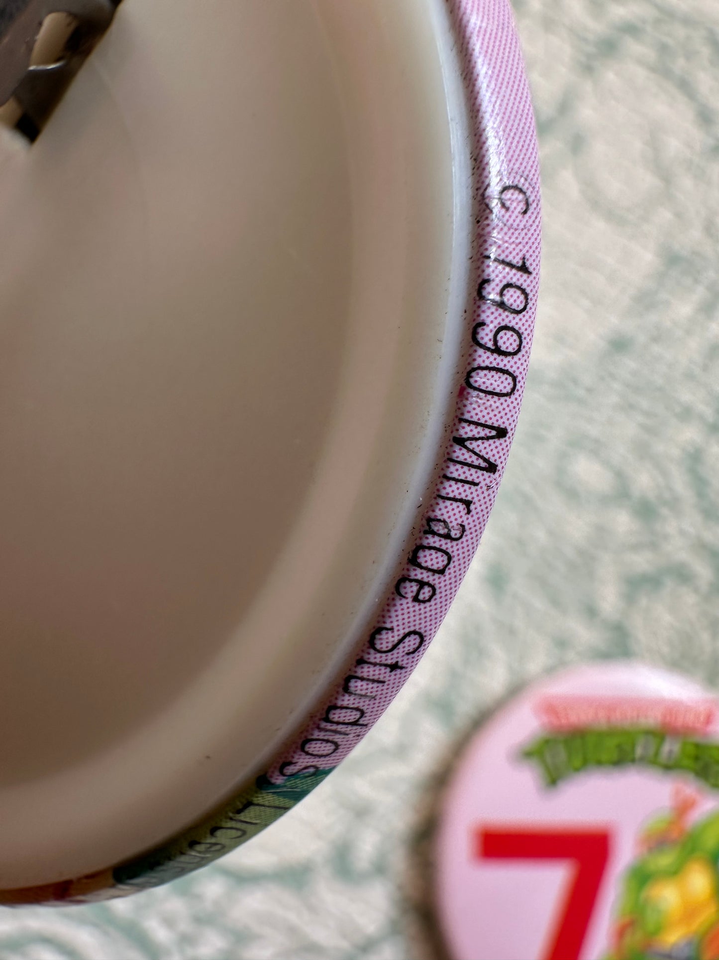 Vintage TMNT birthday badges x2