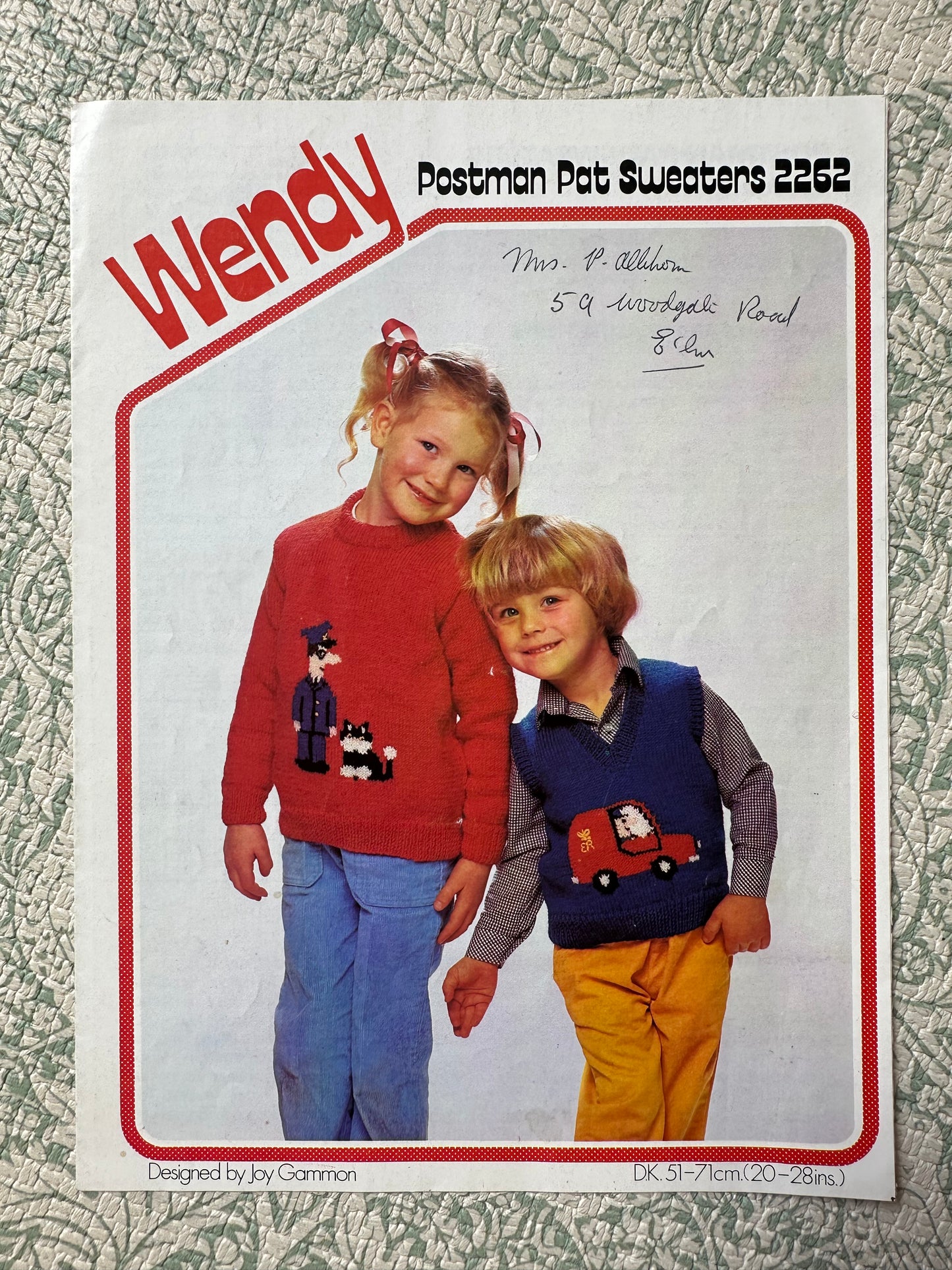 Vintage knitting pattern