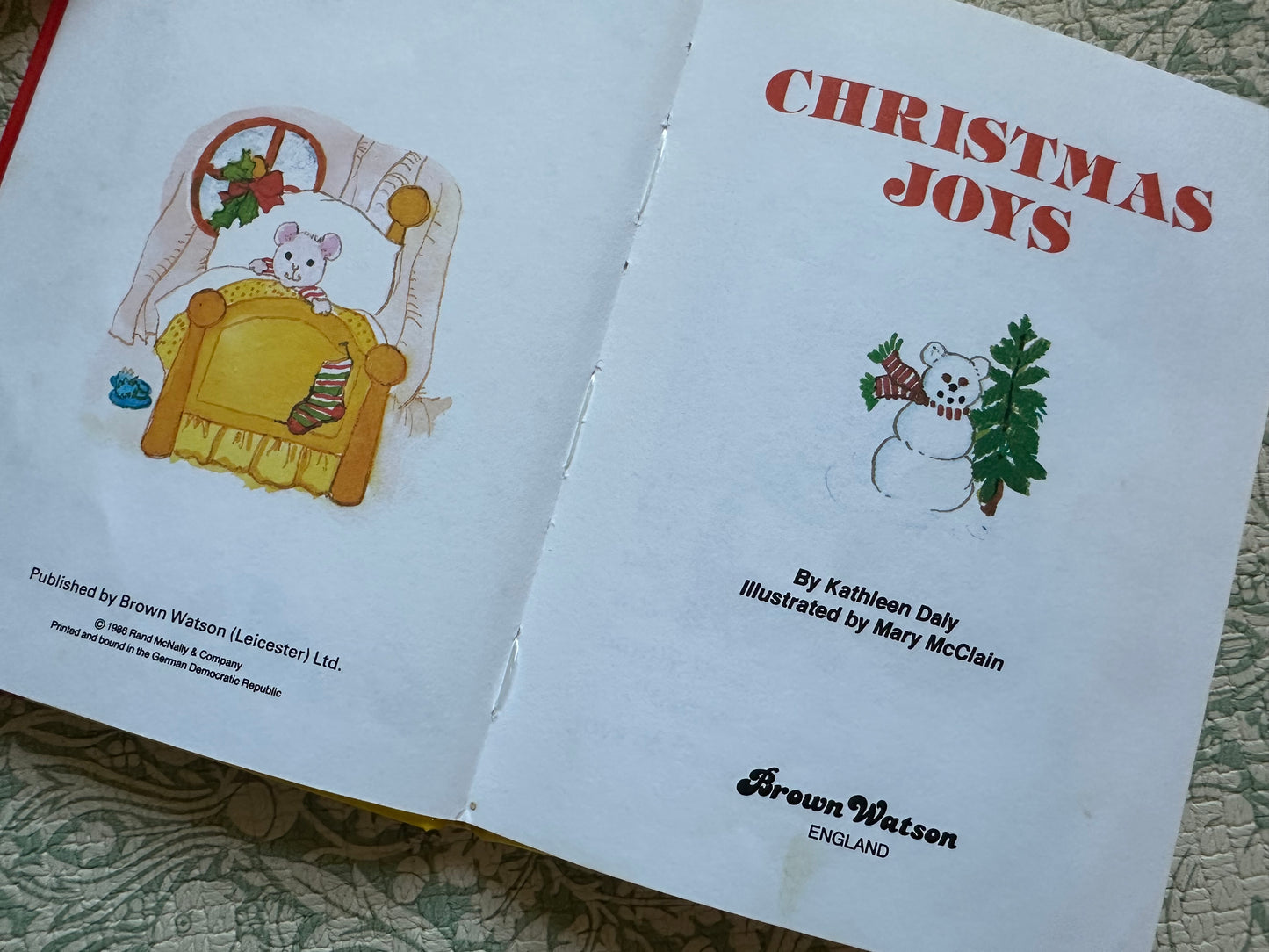 Vintage ‘Christmas Joys’ book
