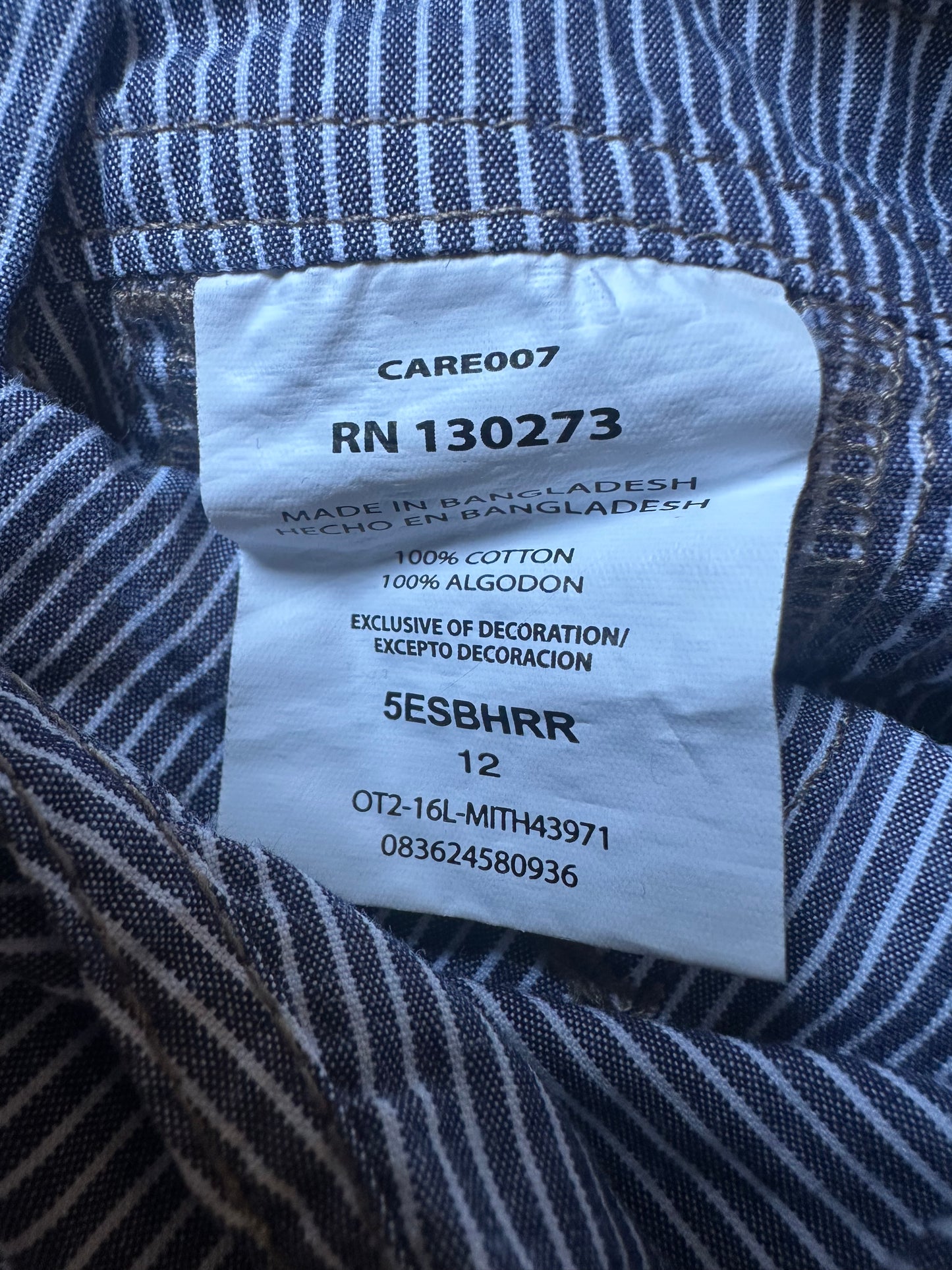 Wrangler shortalls 12 months