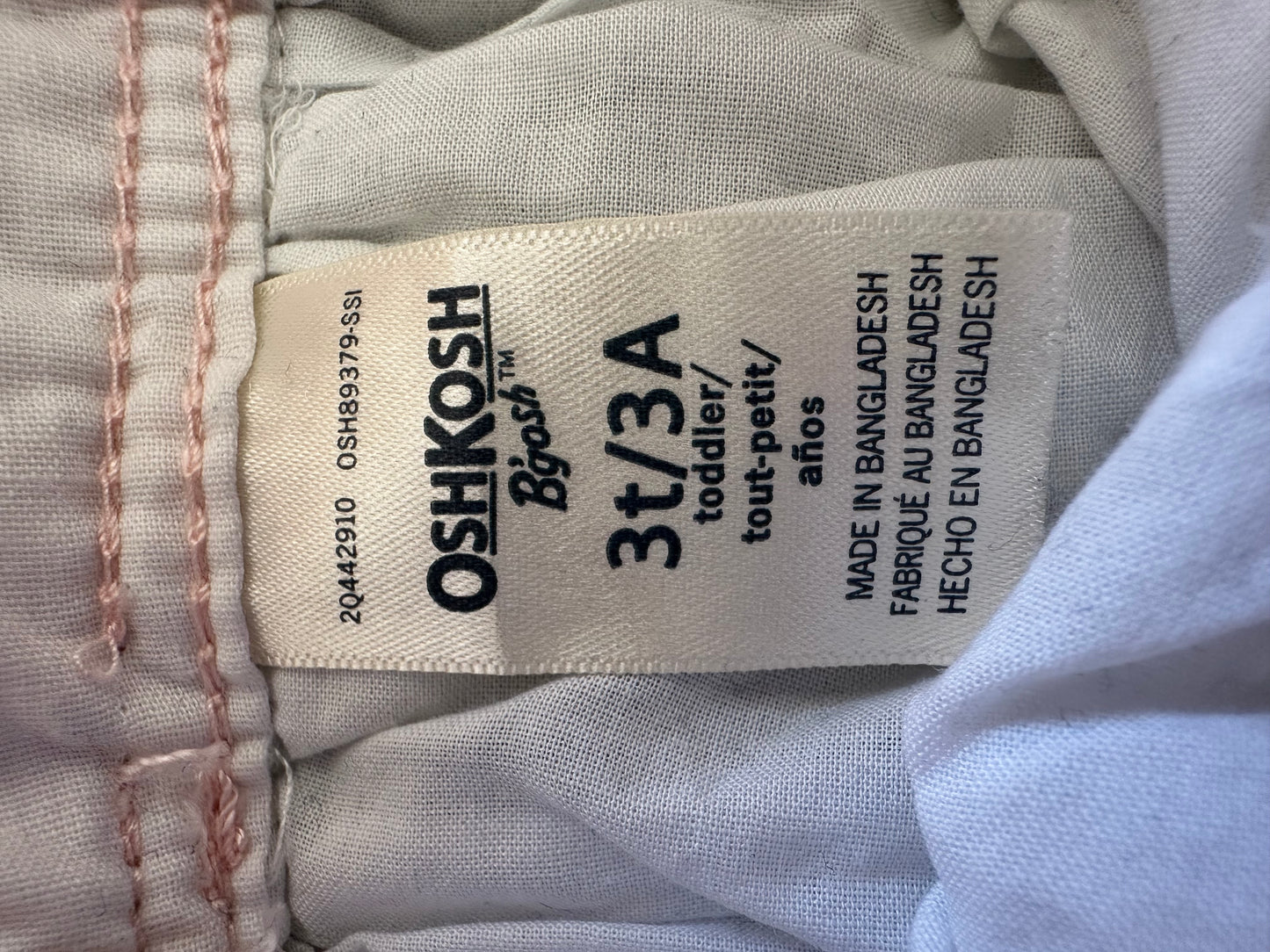 Oshkosh bunny dress 3 years