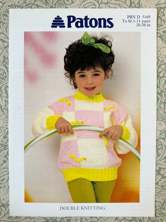 Vintage jumper knitting pattern