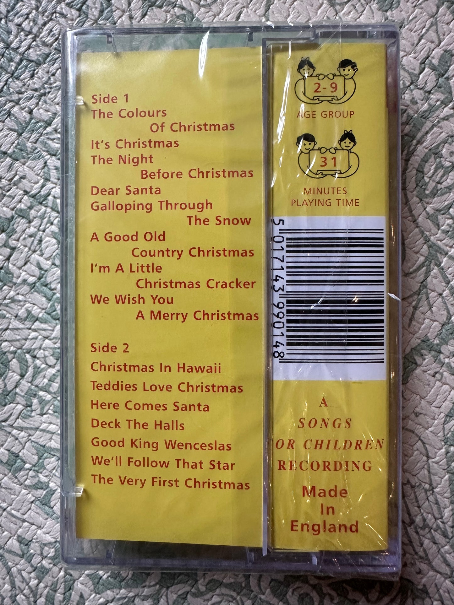 ‘15 Christmas Favourites’ cassette tape