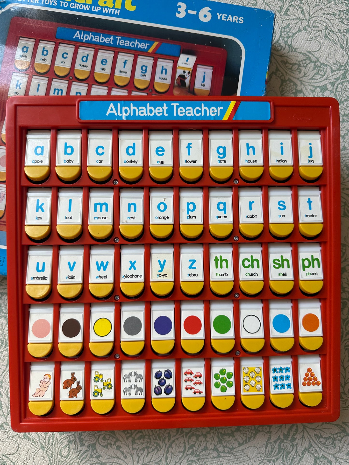 Vintage Kiddicraft alphabet teacher toy